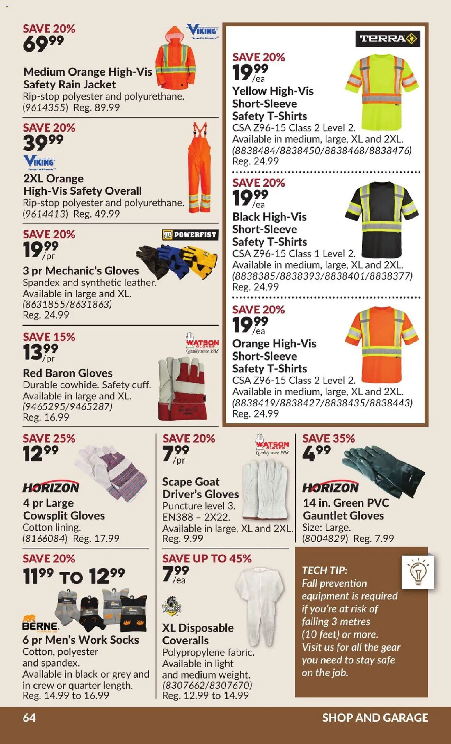 Princess Auto flyer valid from Jul 28, 2026 | Page: 69 | Products: Gloves, Jacket, Socks
