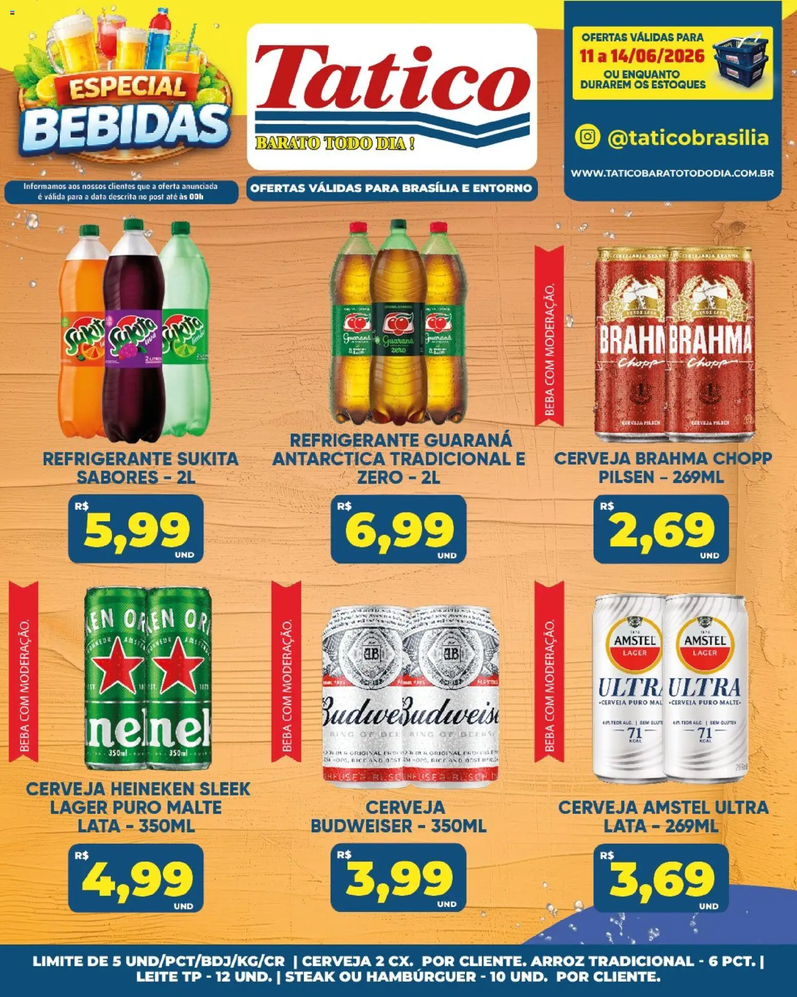 Tatico Folheto - válido de 13.06.2026 | Página: 47 | Produtos: Leite, Arroz, Heineken, Refrigerante