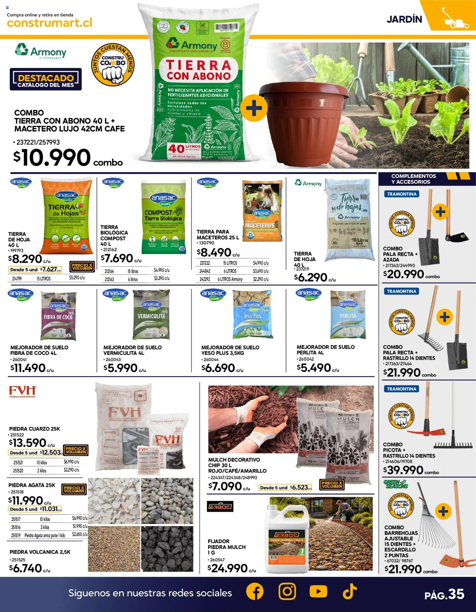 Construmart Ofertas │ válido desde el 01.06.2026 | Página: 35 | Productos: Rastrillo, Azada, Café, Arroz