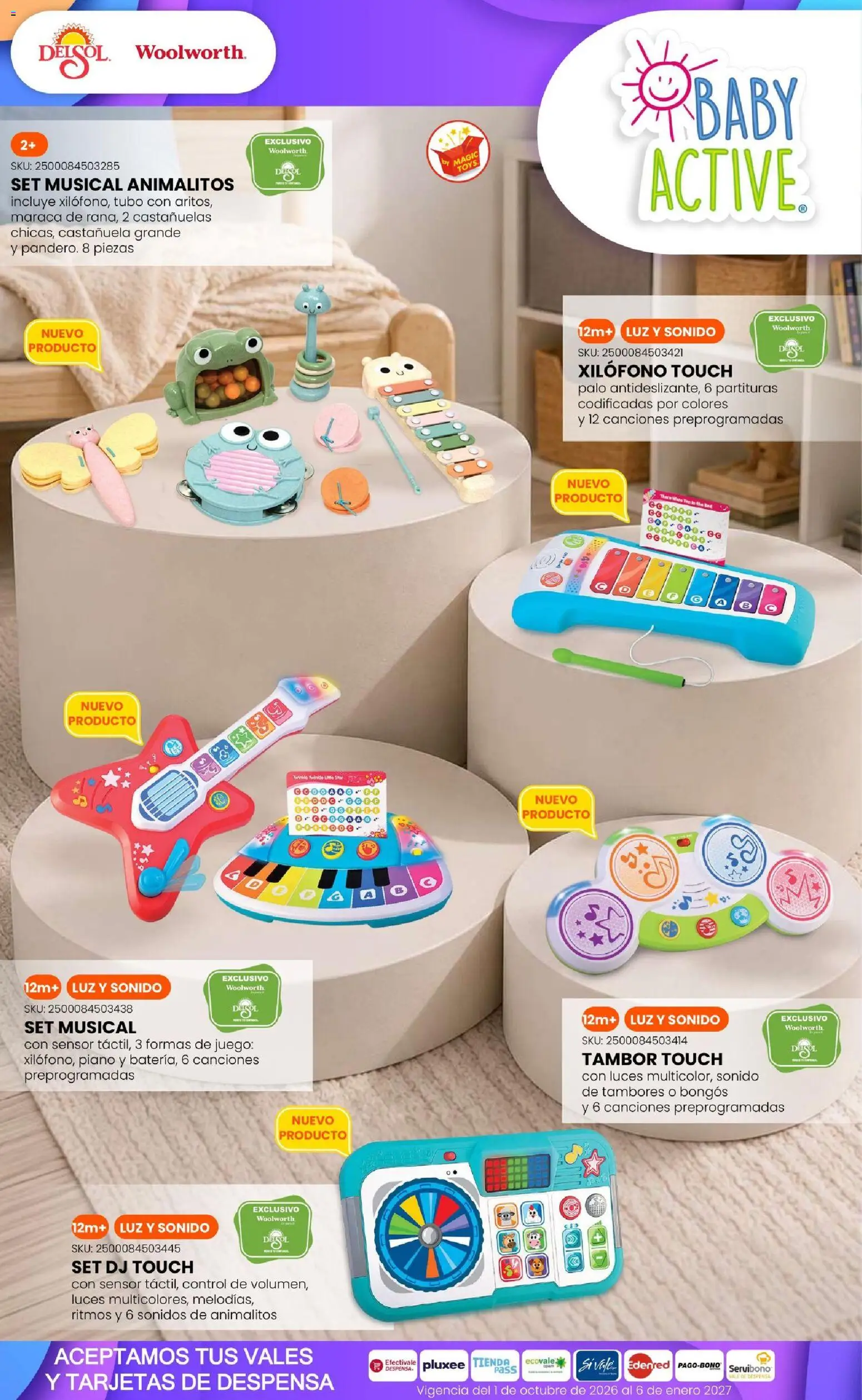 Nuevas ofertas de Del Sol y Woolworth válidas en toda la República Mexicana desde el 01/10/2026. ¡Encuentra las mejores ofertas en Del Sol y Woolworth catálogo El Castillo del Juguete! | Página: 17 | Productos: Juego, Despensa