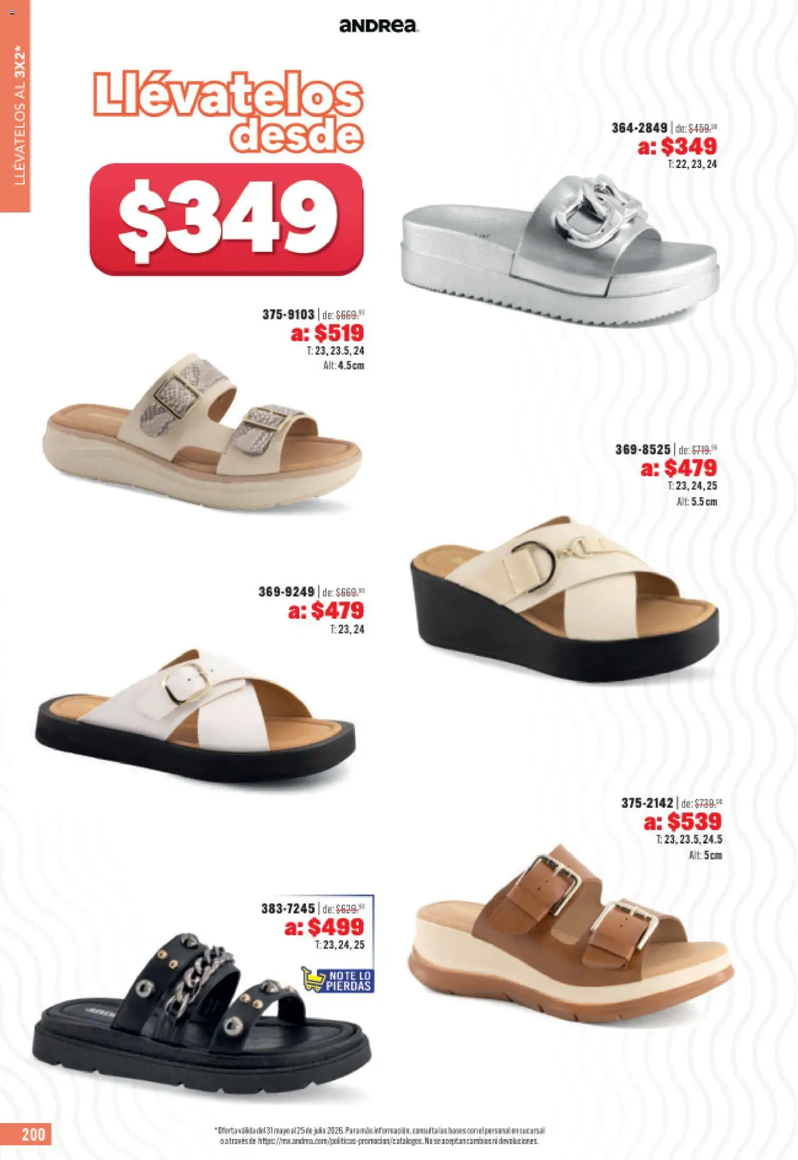 Nuevas ofertas de Andrea válidas en toda la República Mexicana desde el 31.05.2026. ¡Encuentra las mejores ofertas en Andrea catálogo Outlet! | Página: 200