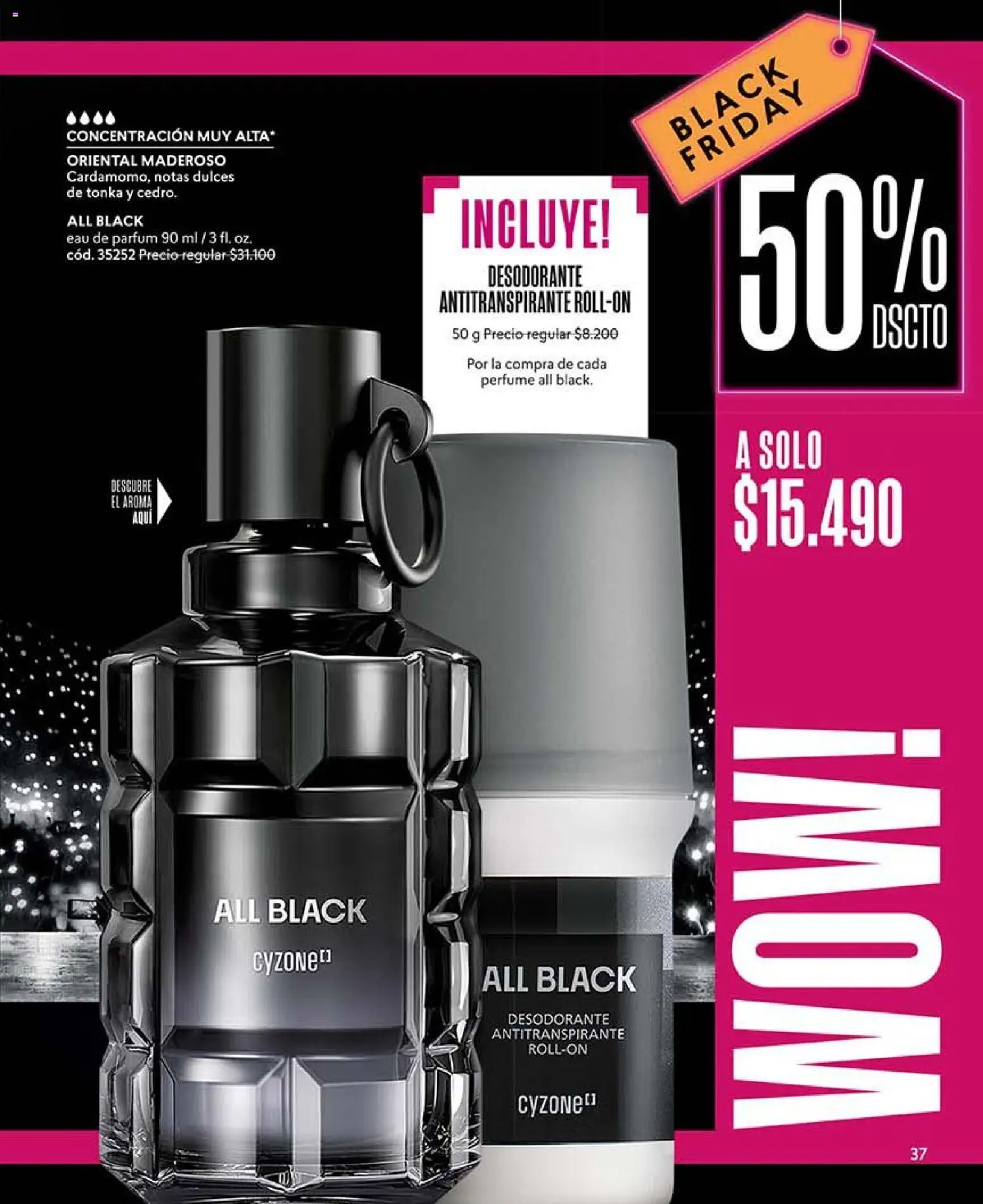 Catálogo CyZone Campaña 16 │ válido desde el 28.09.2026 | Página: 37 | Productos: Perfume, Dulces, Desodorante, Antitranspirante