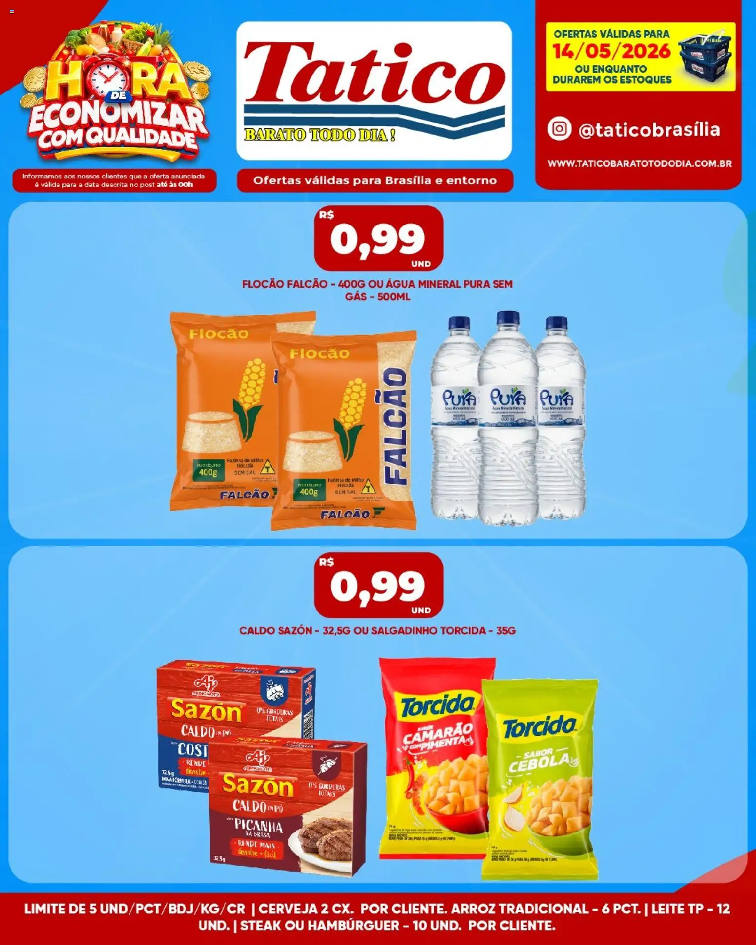 Tatico Folheto - válido de 15.05.2026 | Página: 23 | Produtos: Picanha, Camarão, Cerveja, Água mineral