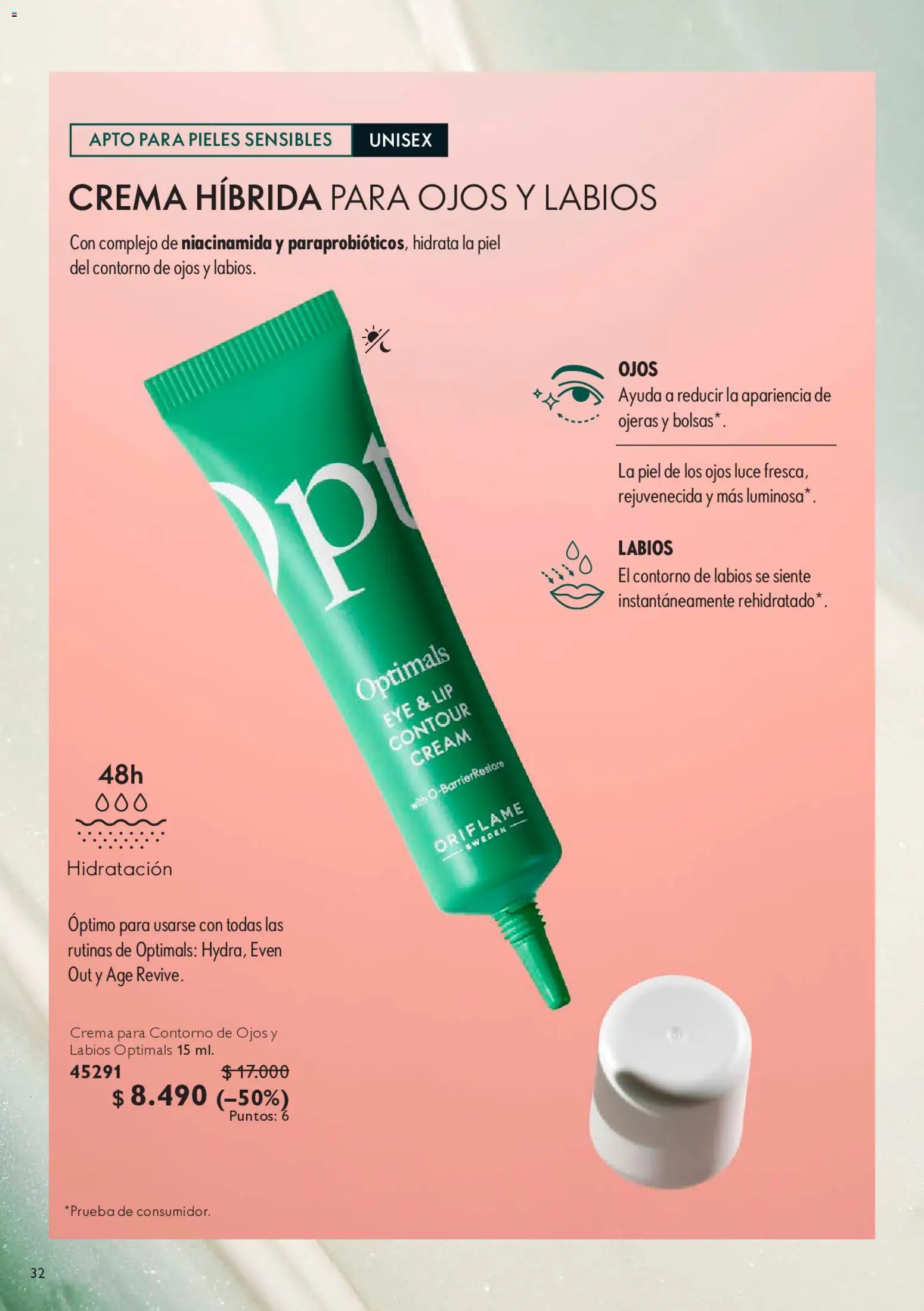 Oriflame Catálogo │ válido desde el 09.05.2026 | Página: 34 | Productos: Contorno, Crema, Contorno de ojos