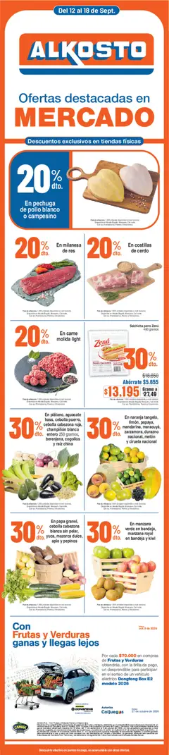 Alkosto offertas mercado -  Vista previa de la revista de la tienda Alkosto valido desde el 12/09/2026