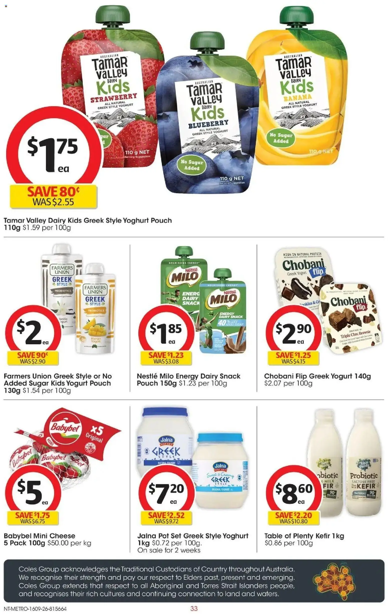 ﻿Coles catalogue valid from 16/09/2026 > Online Australia | Page: 33 | Products: Milk, Cheese, Cream, Vanilla