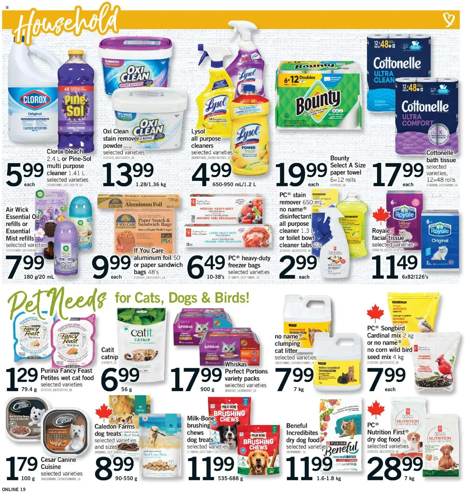 Fortinos flyer valid from Aug 13, 2026 | Page: 18 | Products: Cat litter, Freezer, Oil, Foil