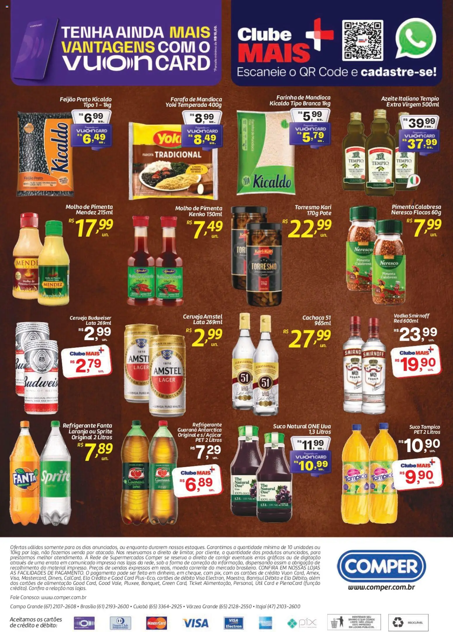 Comper Folheto - válido de 10/07/2026 | Página: 2 | Produtos: Feijão, Pimenta, Guaraná, Cerveja