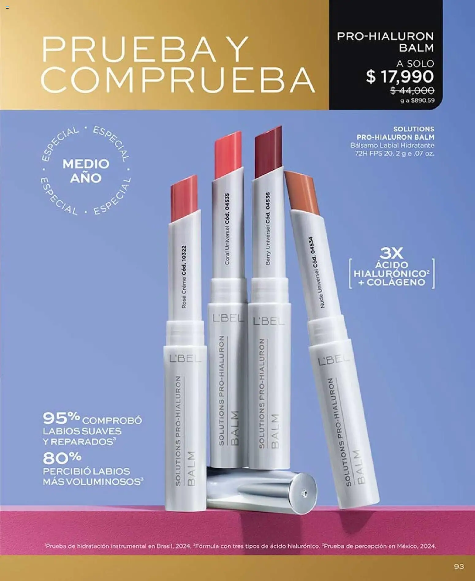 L'Bel revista - valida desde el 07/08/2026 | Página: 93 | Productos: Bálsamo