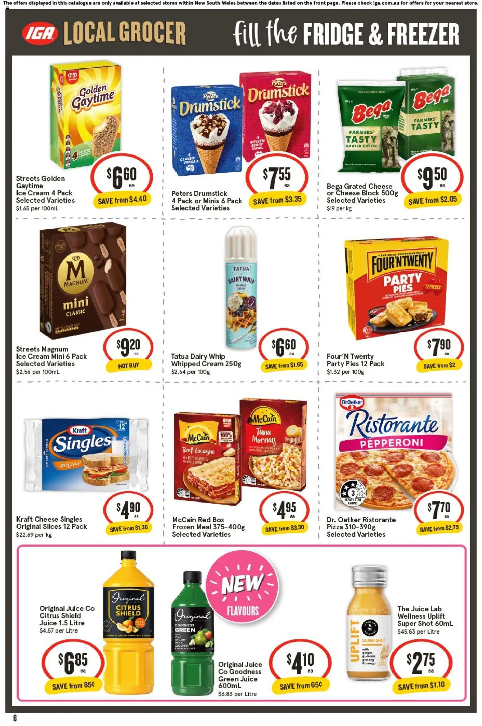 IGA catalogue - valid from 27.05.2026 | Page: 6 | Products: Dairy, Beef, Cream, Ice cream