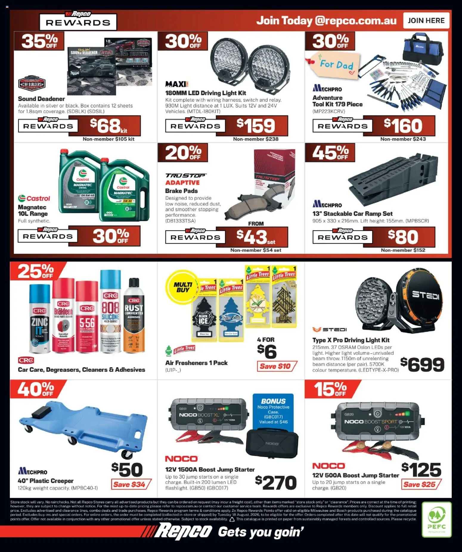Repco catalogue - valid from 05/08/2026 | Page: 16 | Products: Light, Cleaner, Date, Zinc