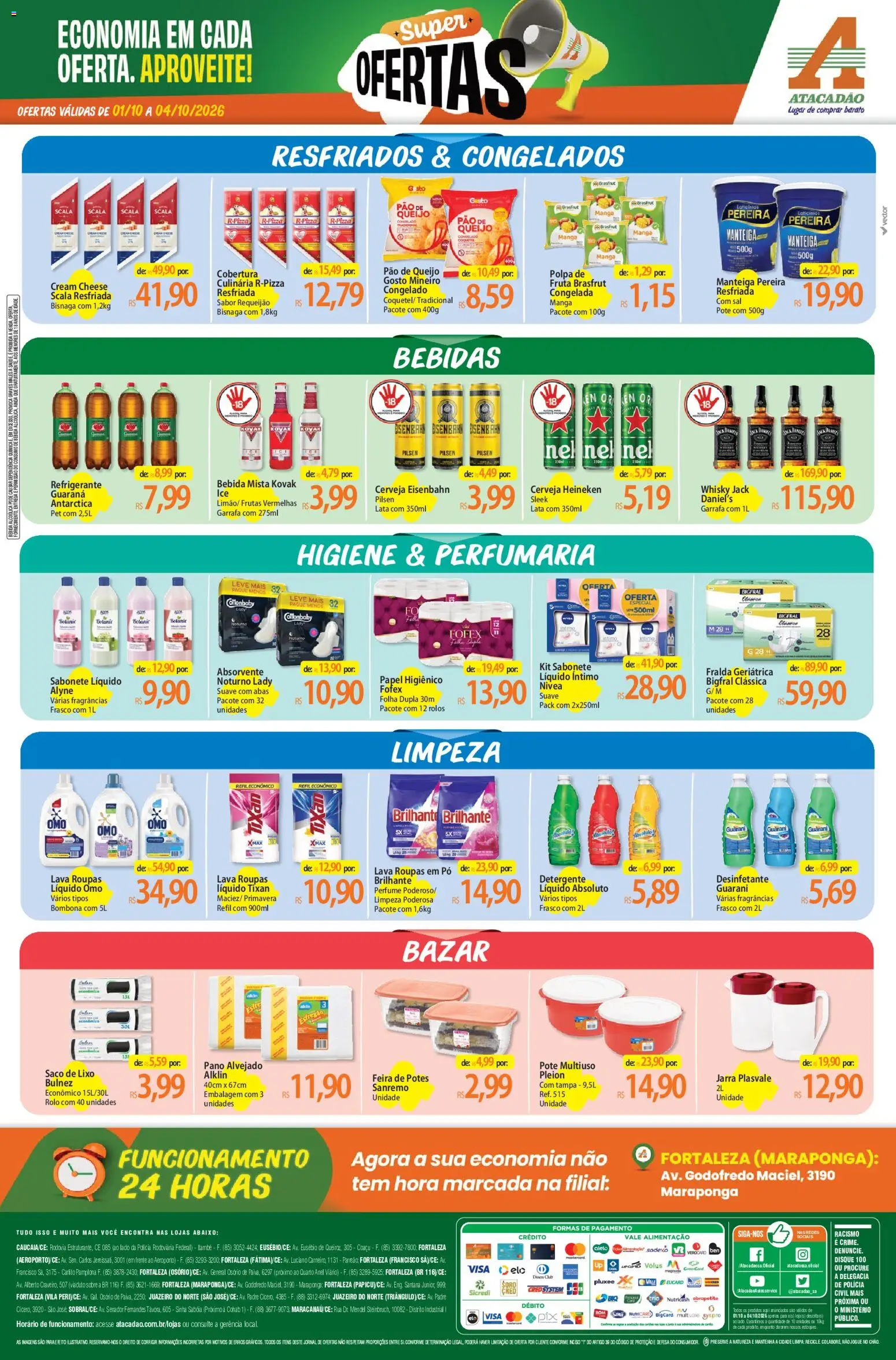 Atacadão Folheto - válido de 01/10/2026 | Página: 2 | Produtos: Guaraná, Rolo, Manteiga, Heineken