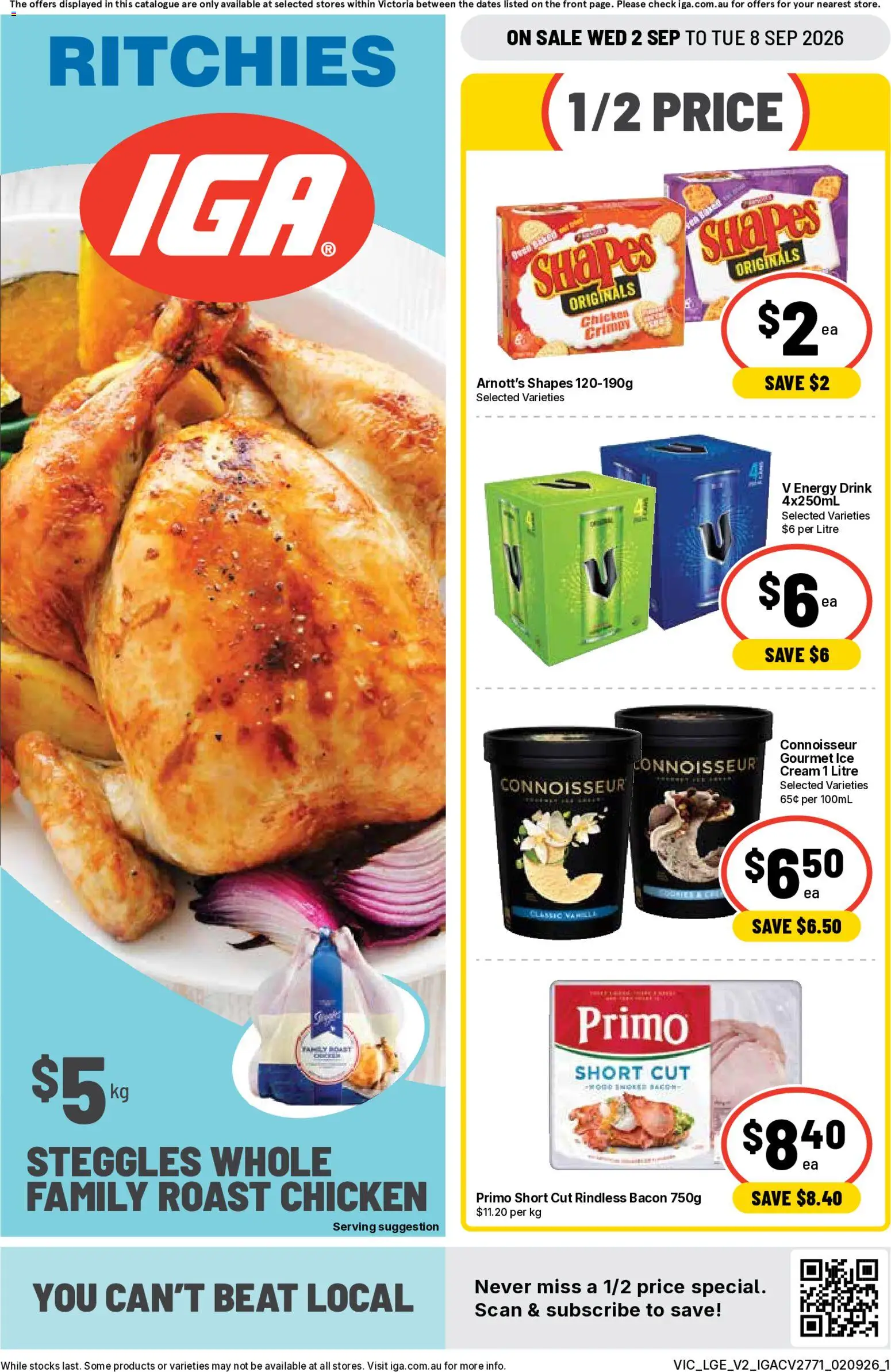 Ritchies catalogue - valid from 02/09/2026 | Page: 1 | Products: Energy drink, Cream, Ice, Roast