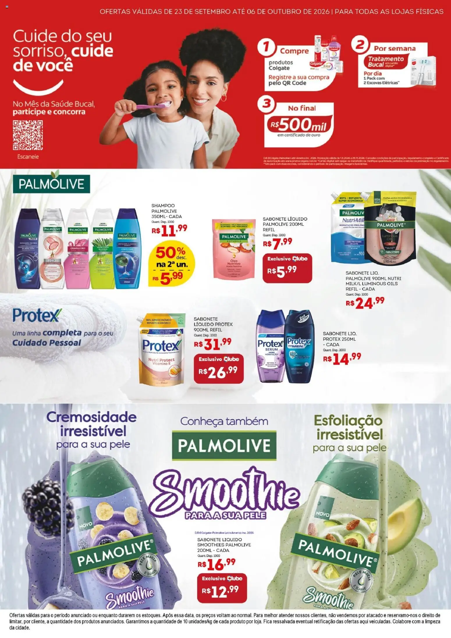 Bistek Supermercados Folheto - válido de 23/09/2026 | Página: 2 | Produtos: Shampoo, Smoothie, Saquê, Leite