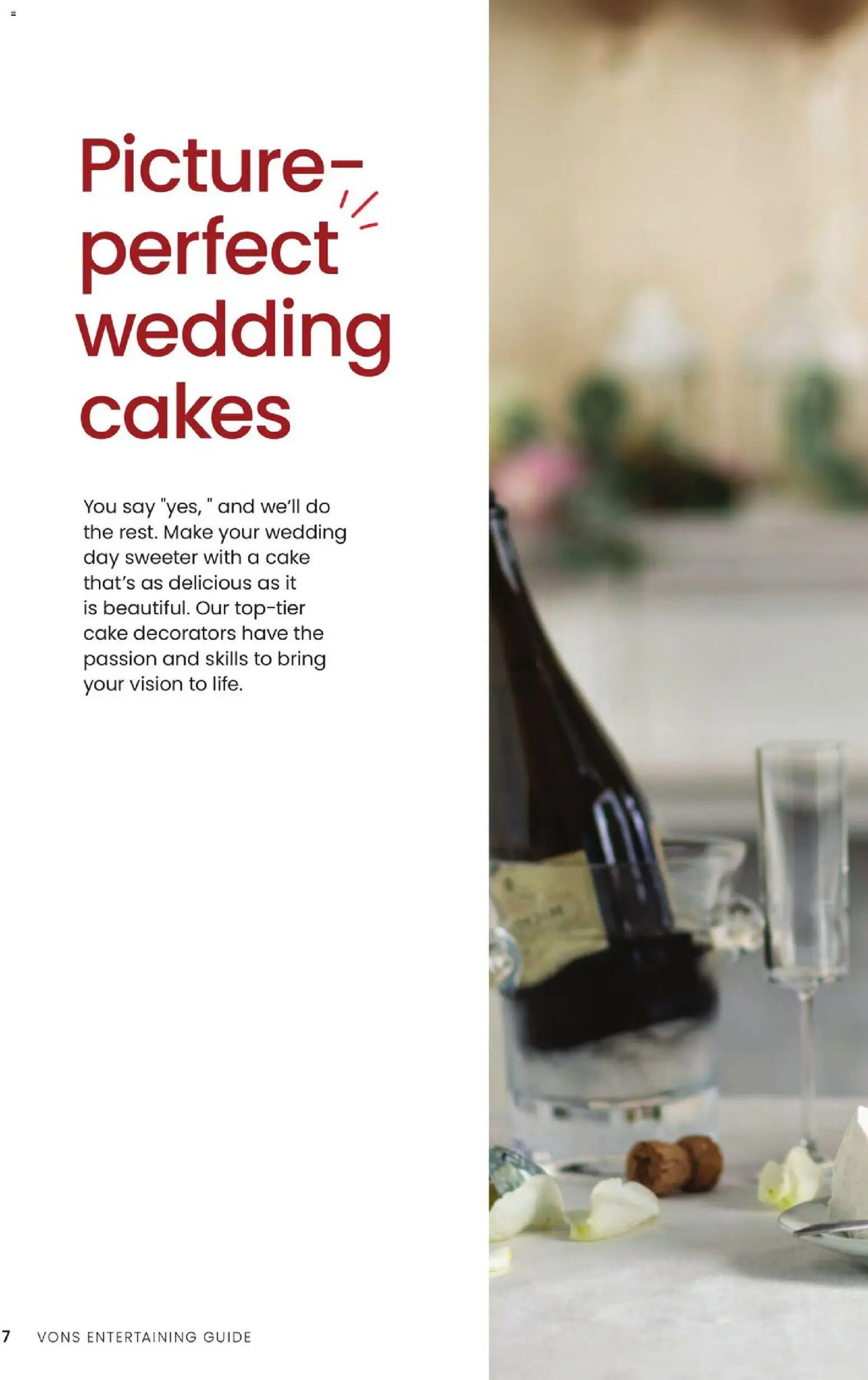 Vons Entertaining Guide - valid from 10/01/2025 | Page: 8 | Products: Cake