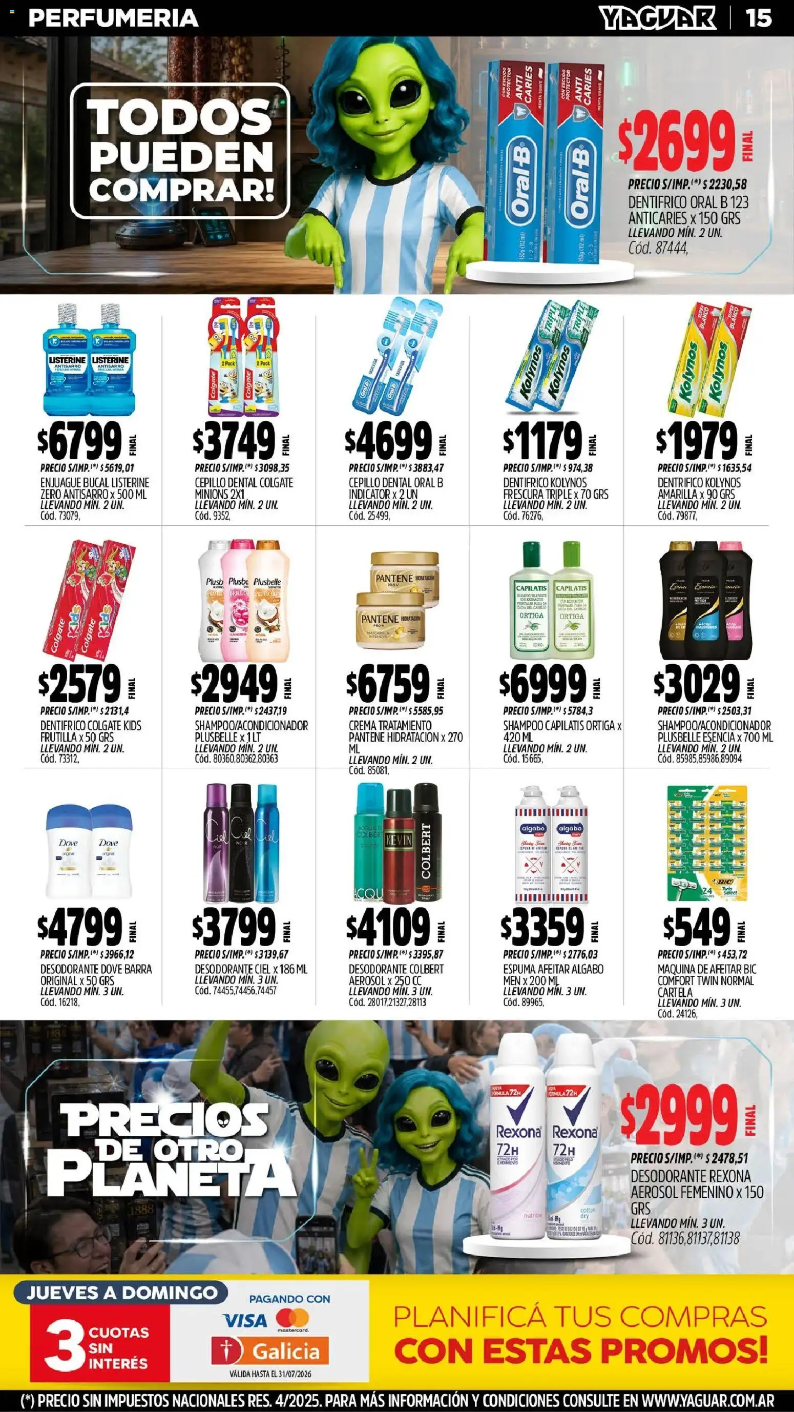 Yaguar - Oferta Semanal Salta │ válido desde el 29/06/2026 | Página: 16 | Productos: Maquina de afeitar, Frutilla, Desodorante, Crema