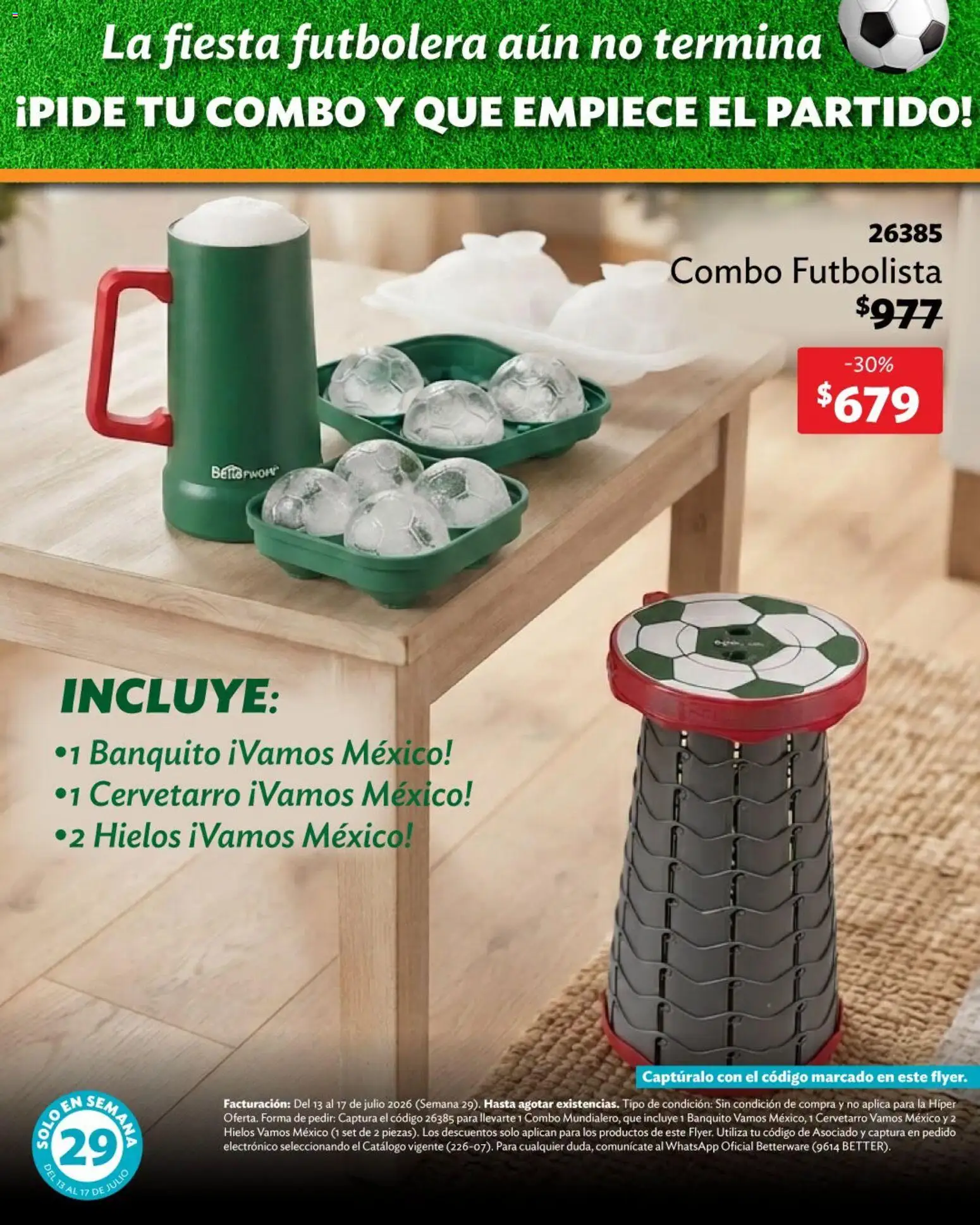 Nuevas ofertas de Betterware válidas en toda la República Mexicana desde el 13/07/2026. ¡Encuentra las mejores ofertas en Betterware catálogo Verano de ofertas! | Página: 12 | Productos: Banquito