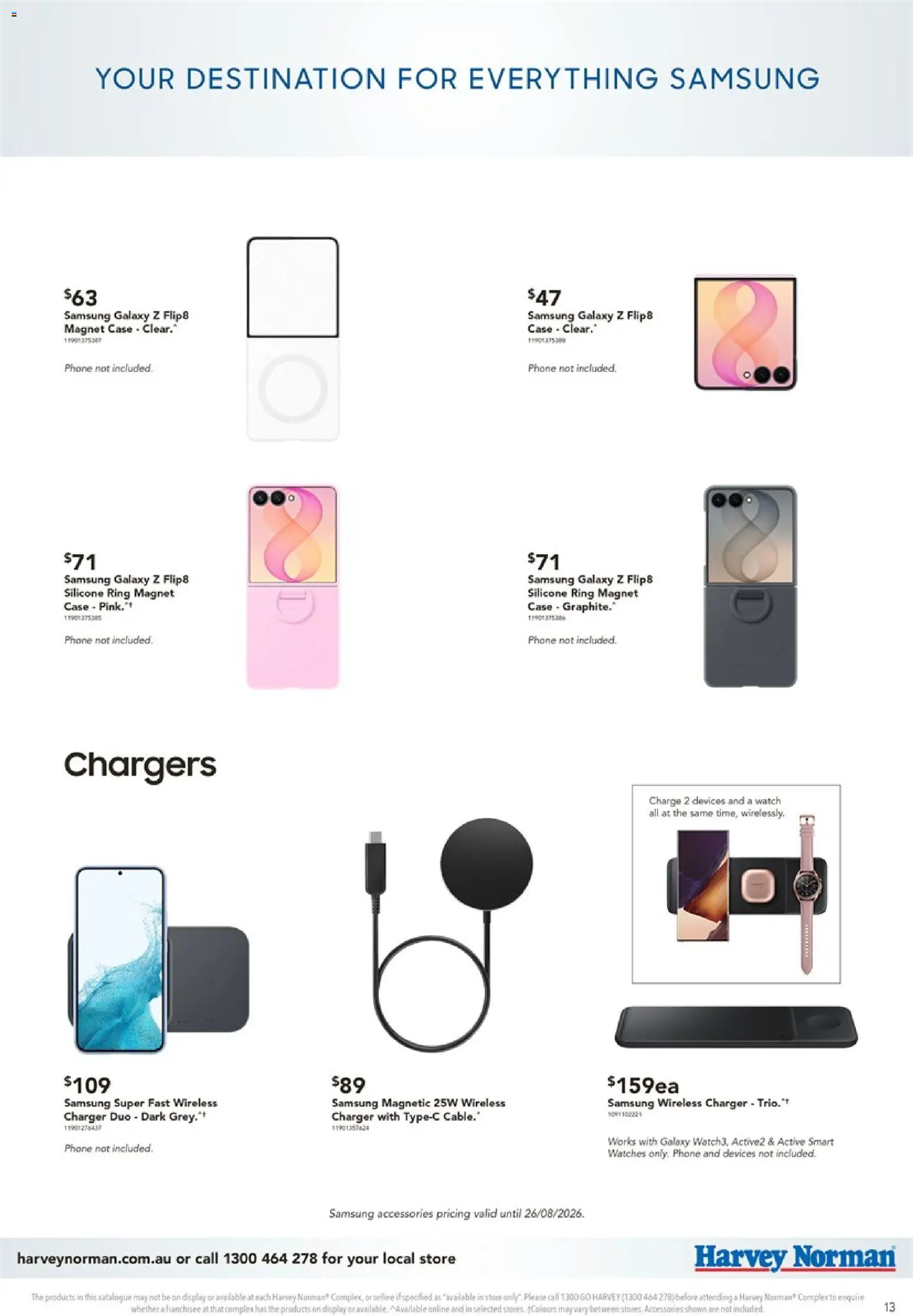Harvey Norman catalogue - valid from 14/08/2026 | Page: 13 | Products: Accessories, Watches, Watch, Wireless charger