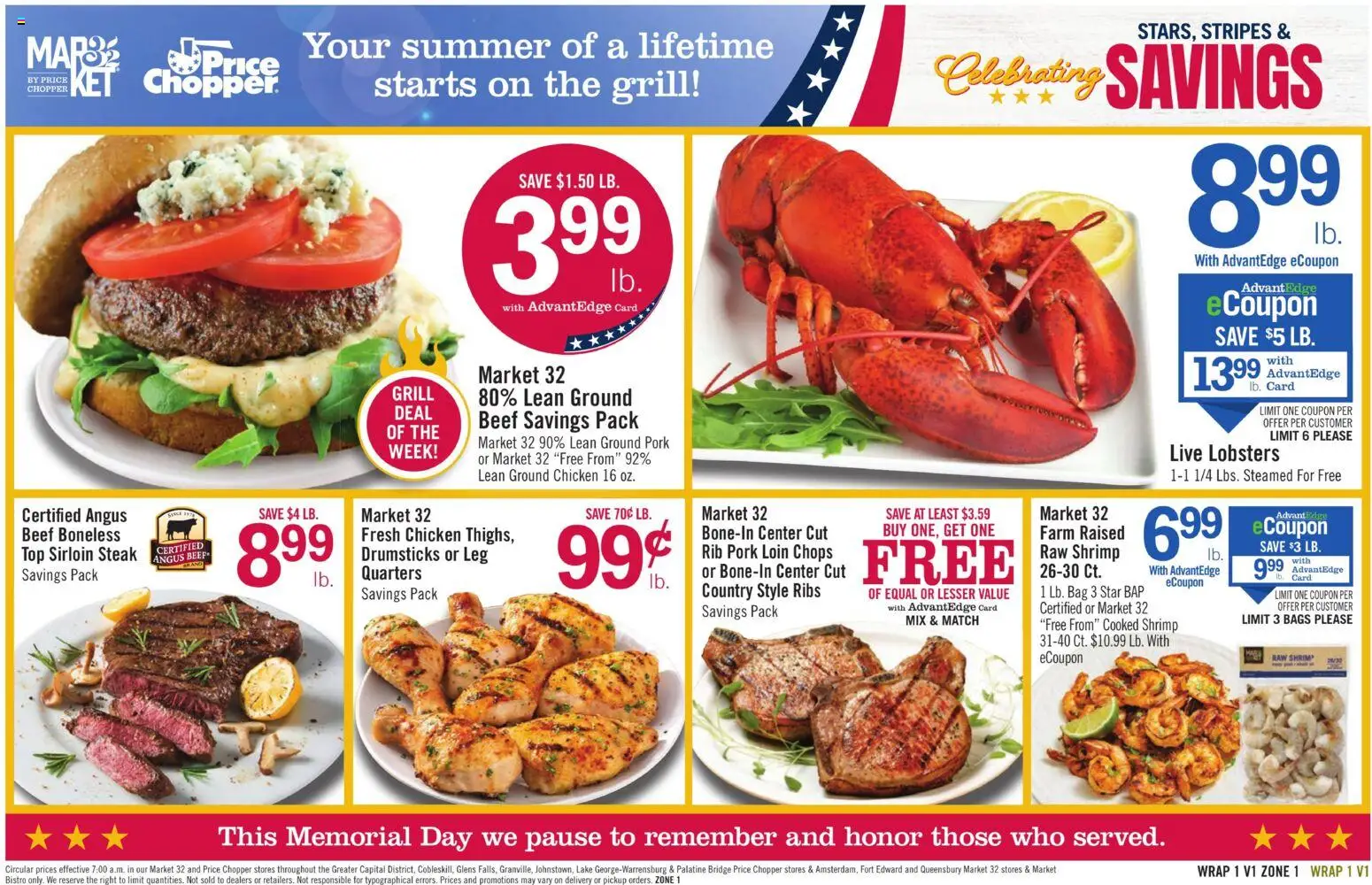 Price Chopper Weekly Ad - valid from 24.05.2026 | Page: 13 | Products: Pork, Beef, Bag, Grill