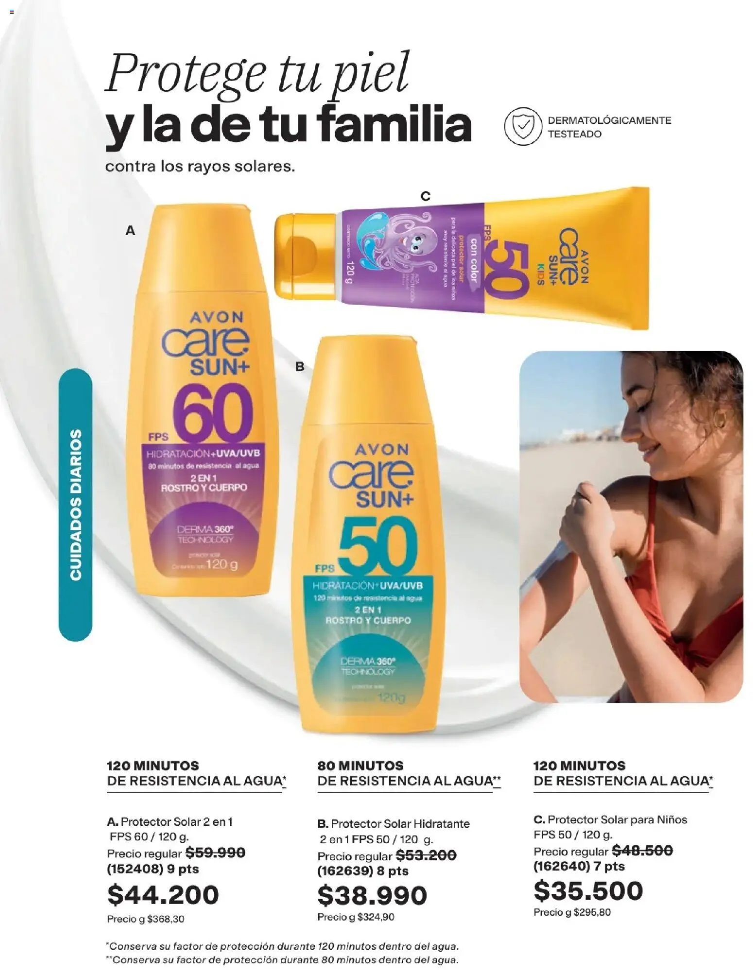 Avon revista - valida desde el 15.06.2026 | Página: 161 | Productos: Agua, Protector solar