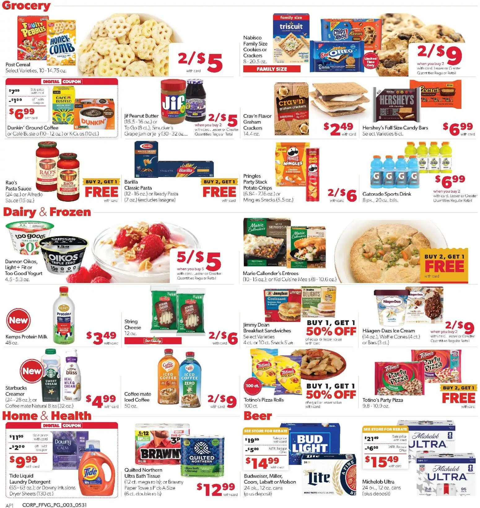 Family Fare Weekly Ad - valid from 31.05.2026 | Page: 3 | Products: Bath, Milk, Yogurt, Ice cream