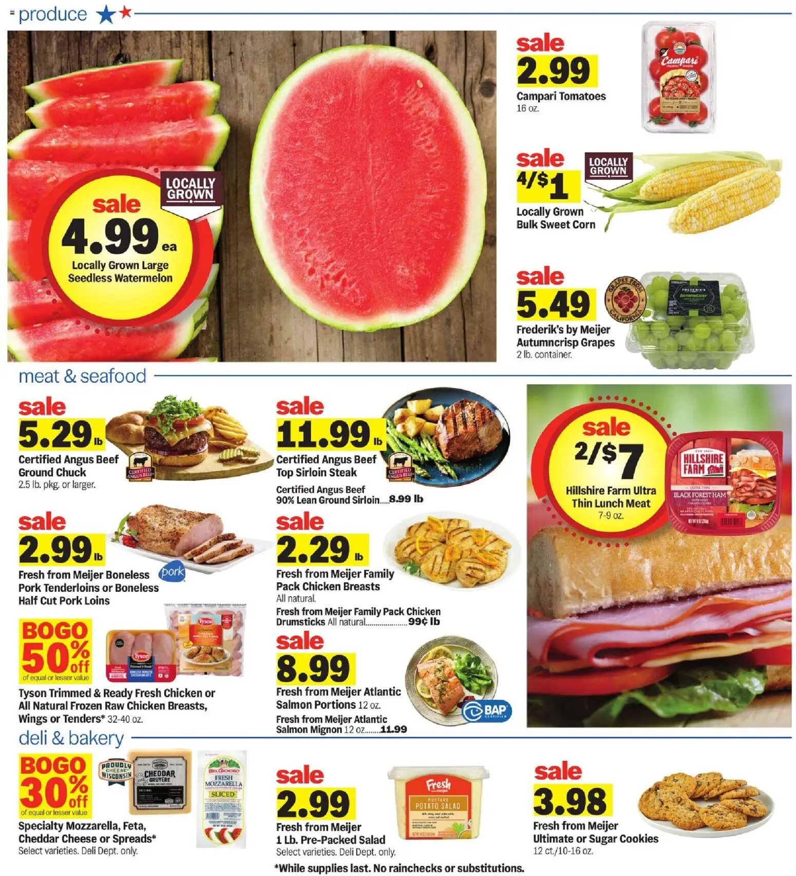 Meijer Weekly Ad - MI - valid from 08/12/2026 | Page: 2 | Products: Chicken, Pork, Mustard, Campari