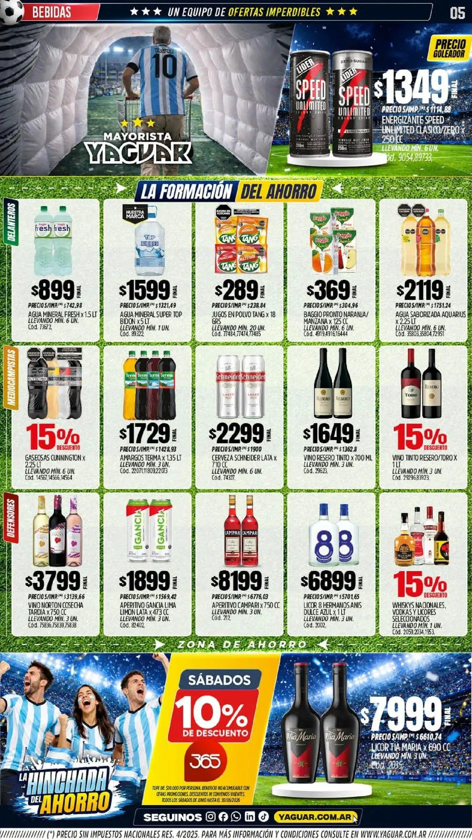 Yaguar - Oferta Semanal Chaco │ válido desde el 15.06.2026 | Página: 4 | Productos: Polvo, Lima, Manzana, Cerveza