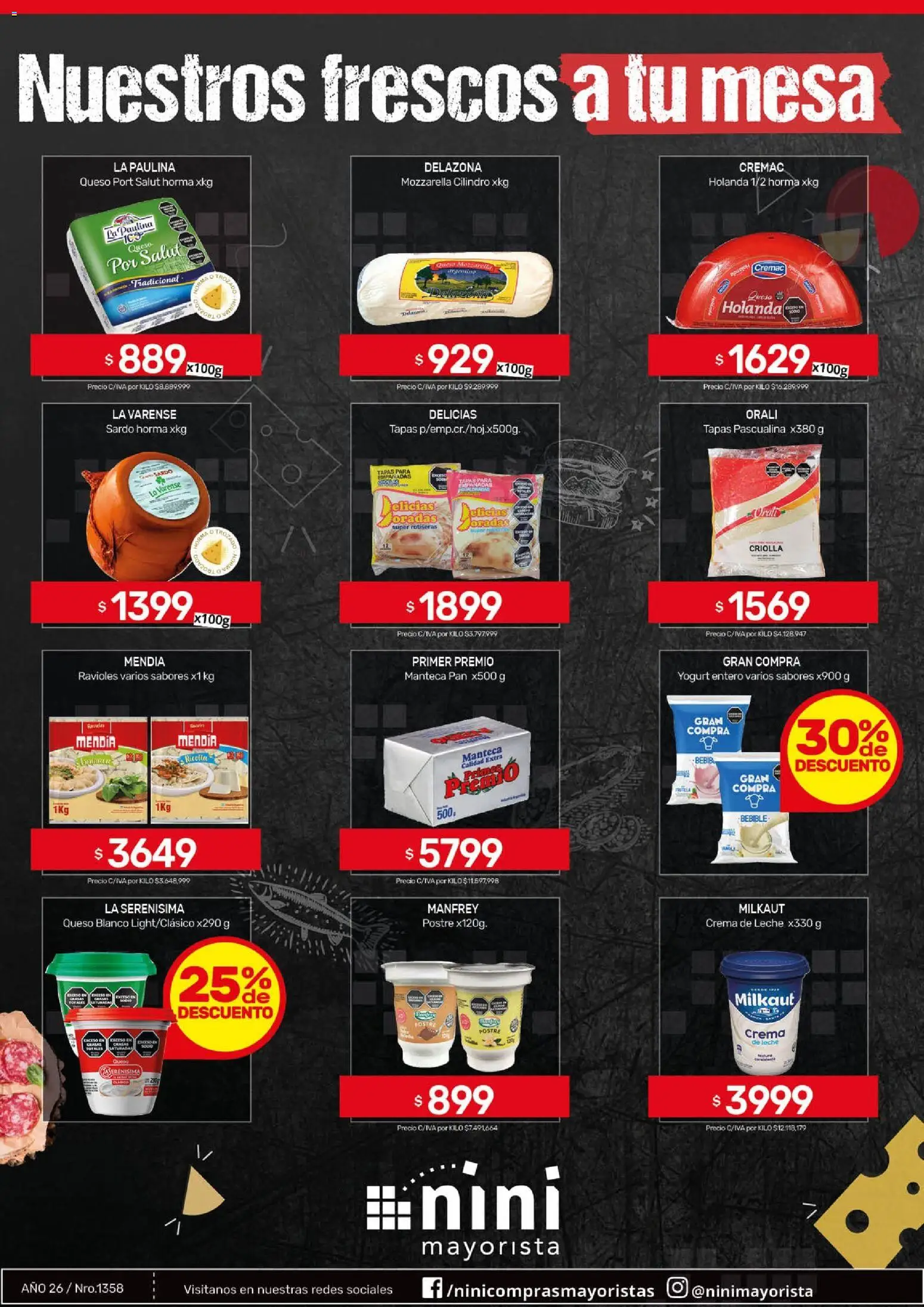 NINI Mayorista ofertas │ válido desde el 04.05.2026 | Página: 37 | Productos: Mesa, Leche, Manteca, Pan
