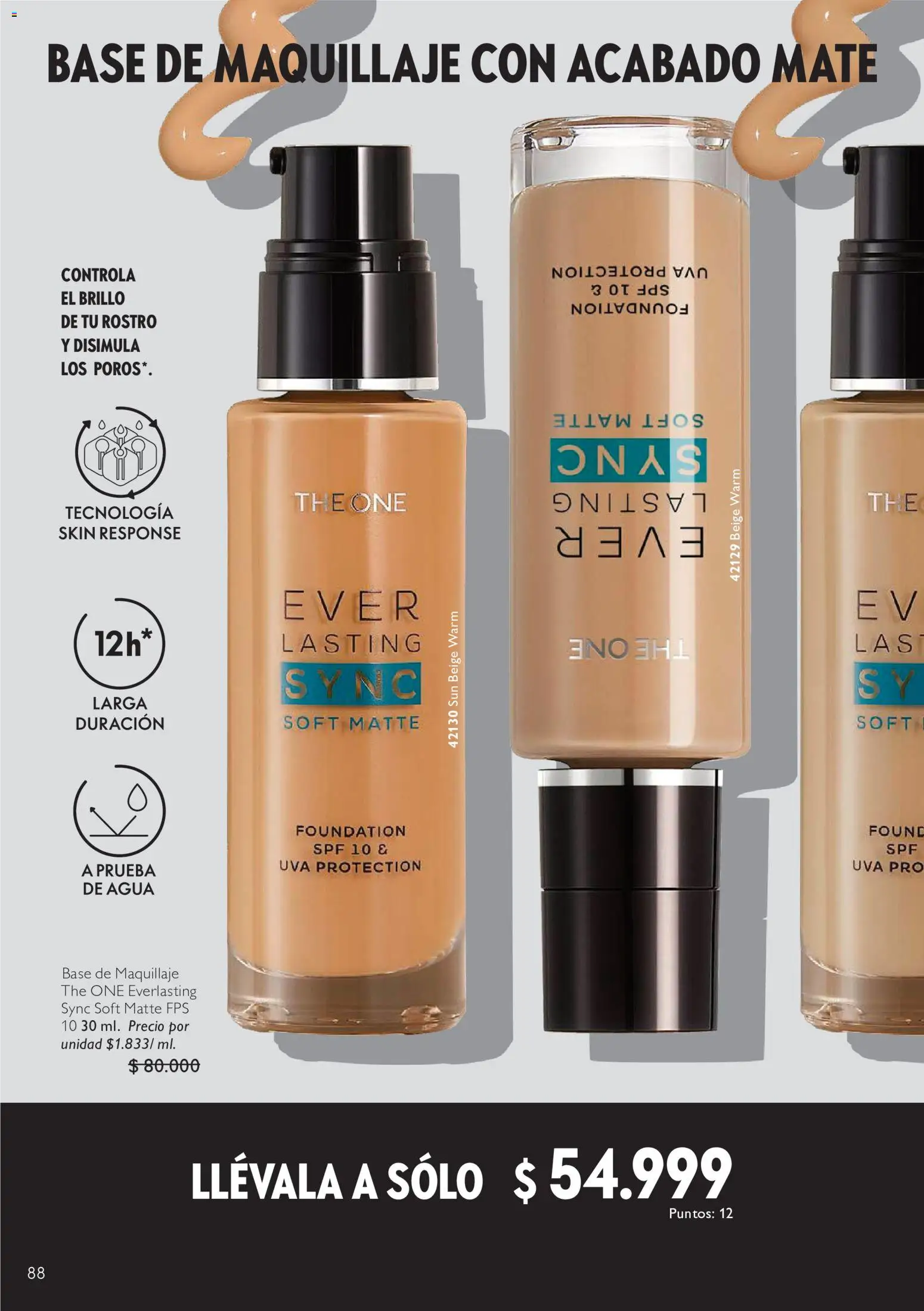 Oriflame revista - valida desde el 11/07/2026 | Página: 88 | Productos: Agua, Base de maquillaje, Brillo, Maquillaje
