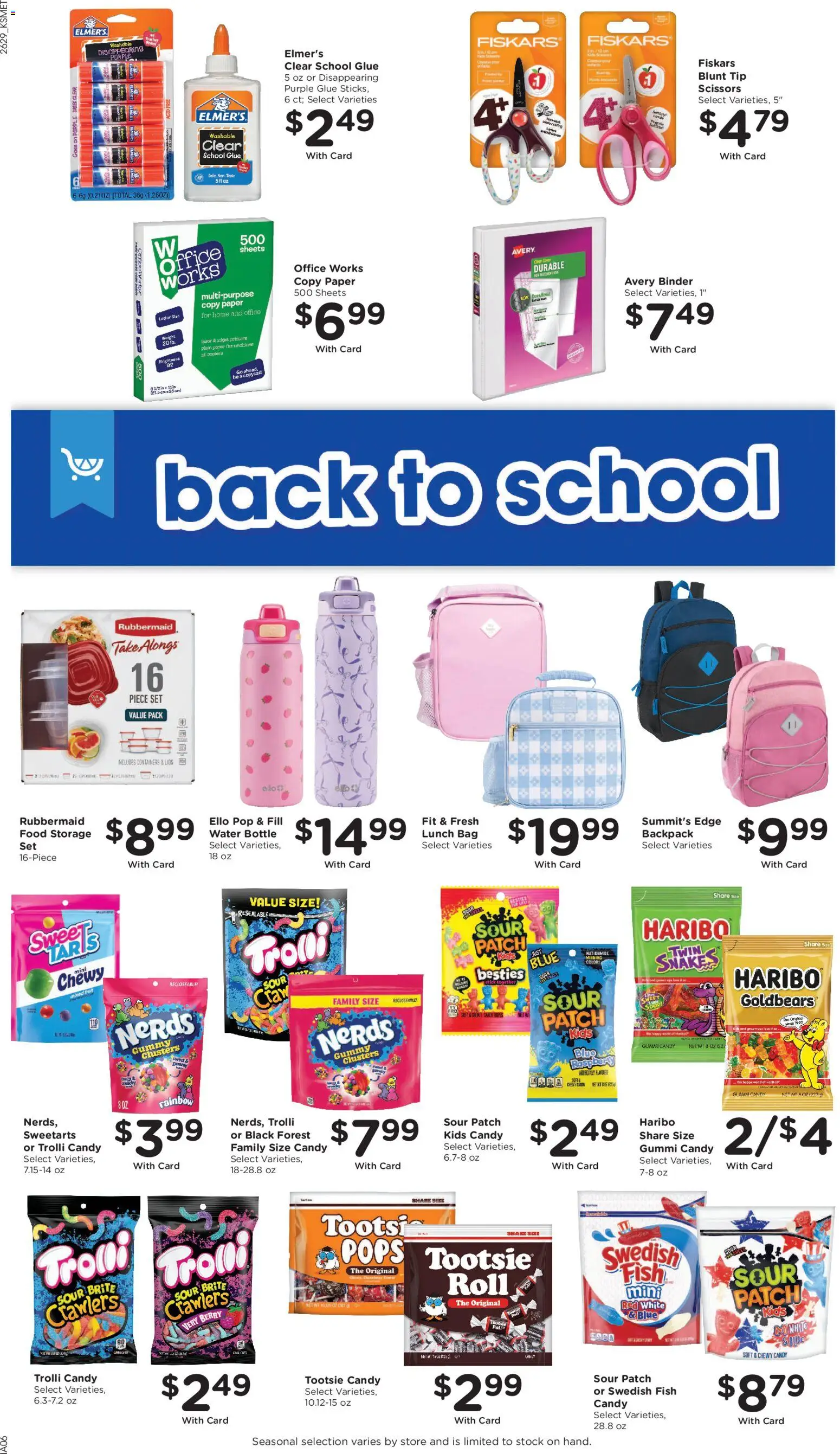 King Soopers Weekly Ad - valid from 08/19/2026 | Page: 16 | Products: Candy, Fish, Water, Backpack
