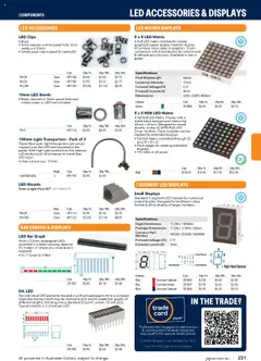 Preview of Jaycar Engineering & Scientific Catalogue 2025/2026  - valid from 09.07.2025 | Page: 231 | Products: Light, Suit, Accessories, Clip