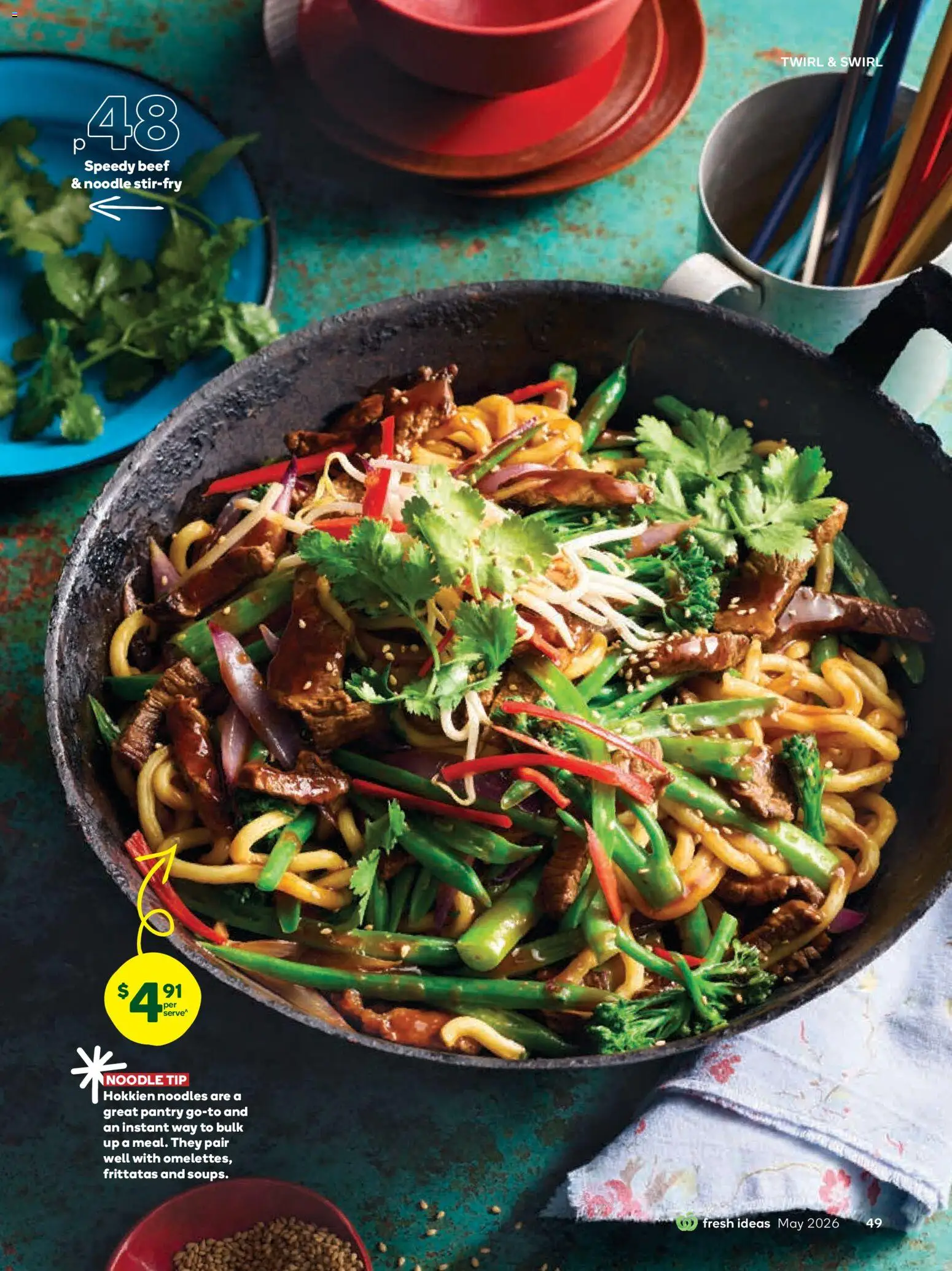 Woolworths catalogue - valid from 01.05.2026 | Page: 49 | Products: Noodles, Beef