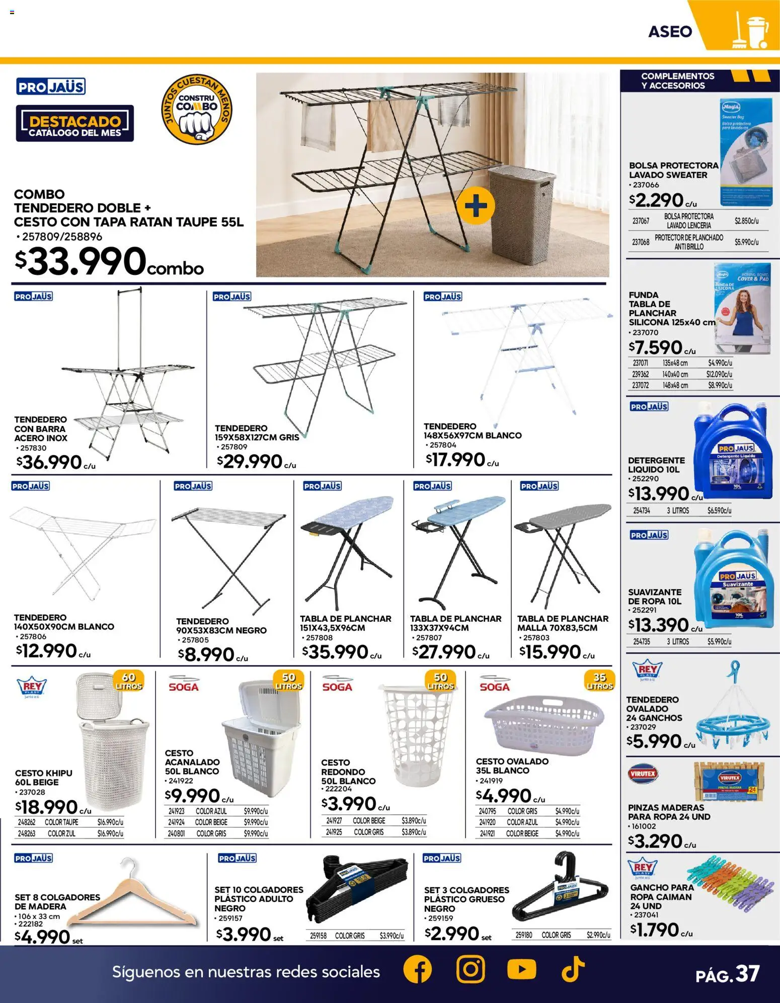 Construmart Ofertas │ válido desde el 01.06.2026 | Página: 37 | Productos: Tabla de planchar, Bolsa, Cesto, Detergente