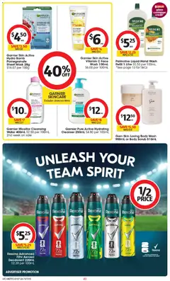 Preview of Coles catalogue - valid from 01/07/2026 | Page: 40 | Products: Antiperspirant, Pomegranate, Water, Hand wash