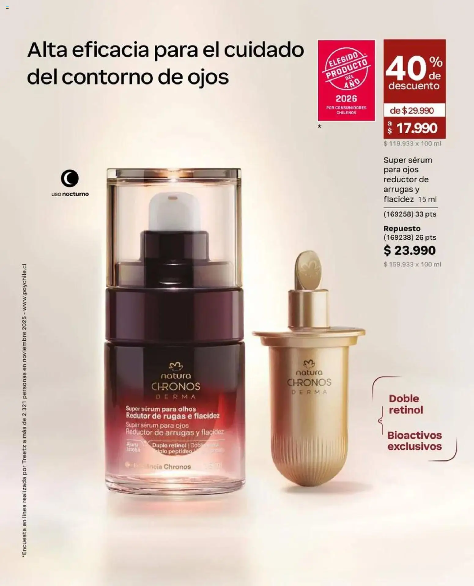 Natura catálogo │ válido desde el 31.08.2026 | Página: 61 | Productos: Contorno, Contorno de ojos, Serum