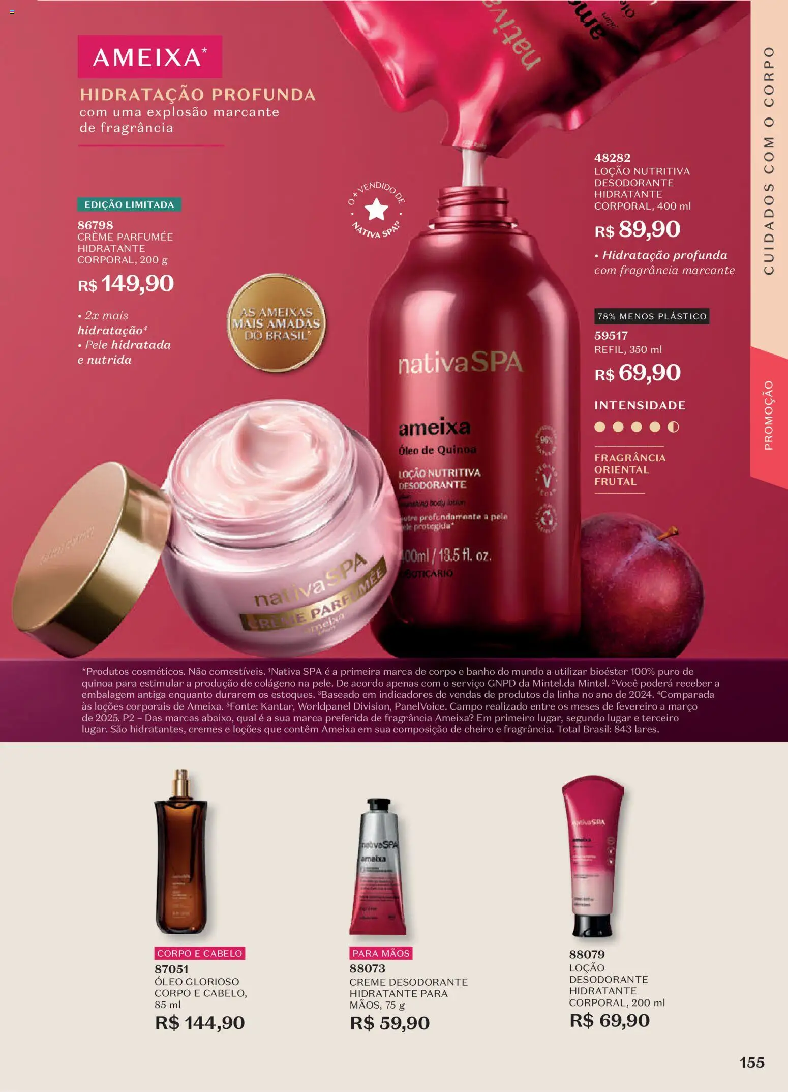 O Boticário Folheto - válido de 20/07/2026 | Página: 157 | Produtos: Colágeno, Desodorante, Creme, Body