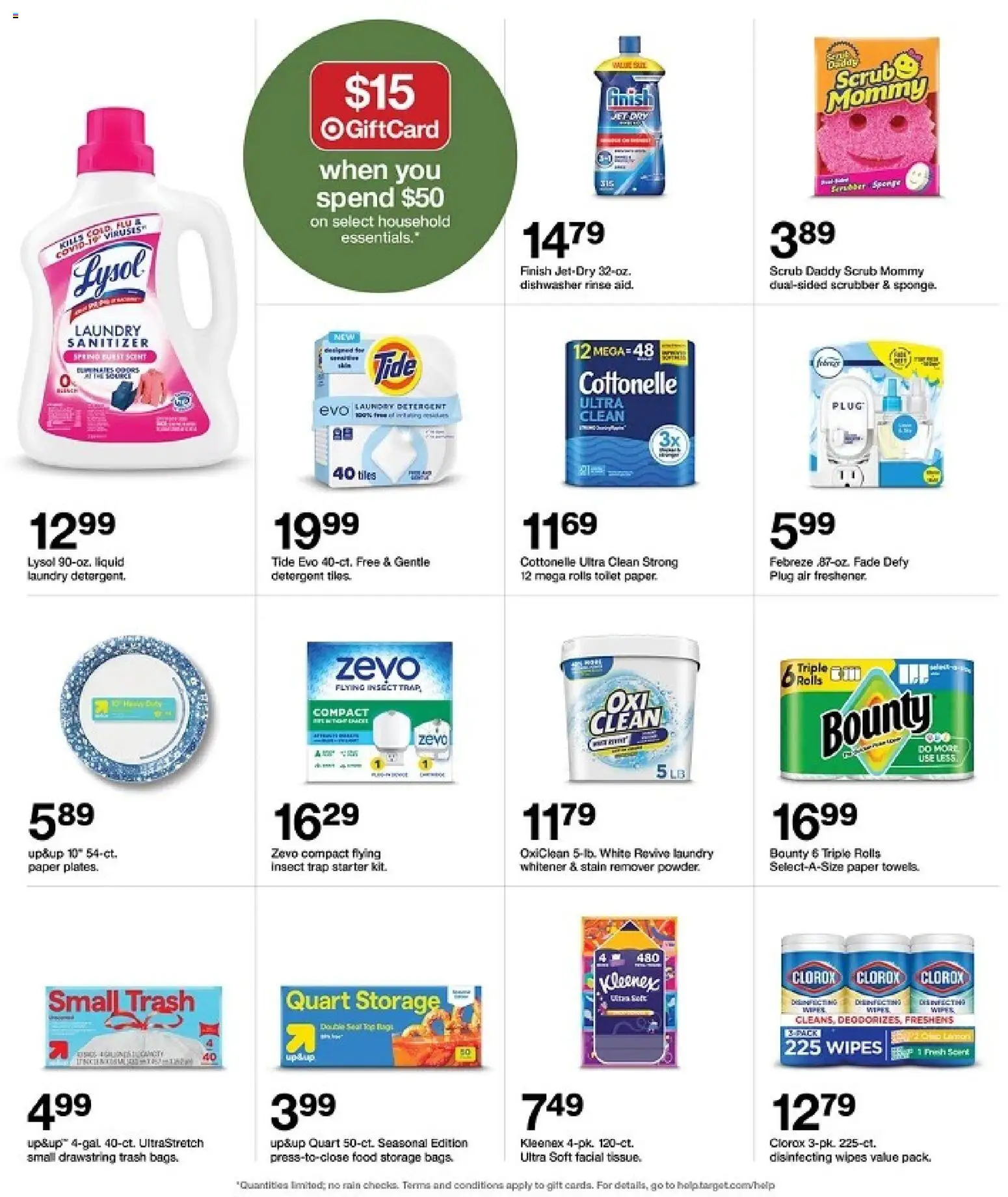 Target Weekly Ad - valid from 08/09/2026 | Page: 35 | Products: Detergent, Disinfecting wipes, Starter, Dishwasher