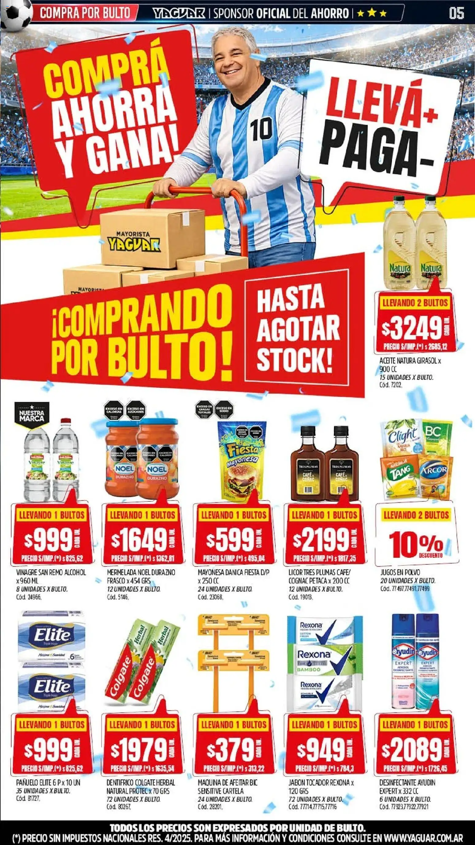 Yaguar - Oferta Semanal Mendoza │ válido desde el 01.06.2026 | Página: 5 | Productos: Polvo, Mayonesa, Frasco, Mermelada