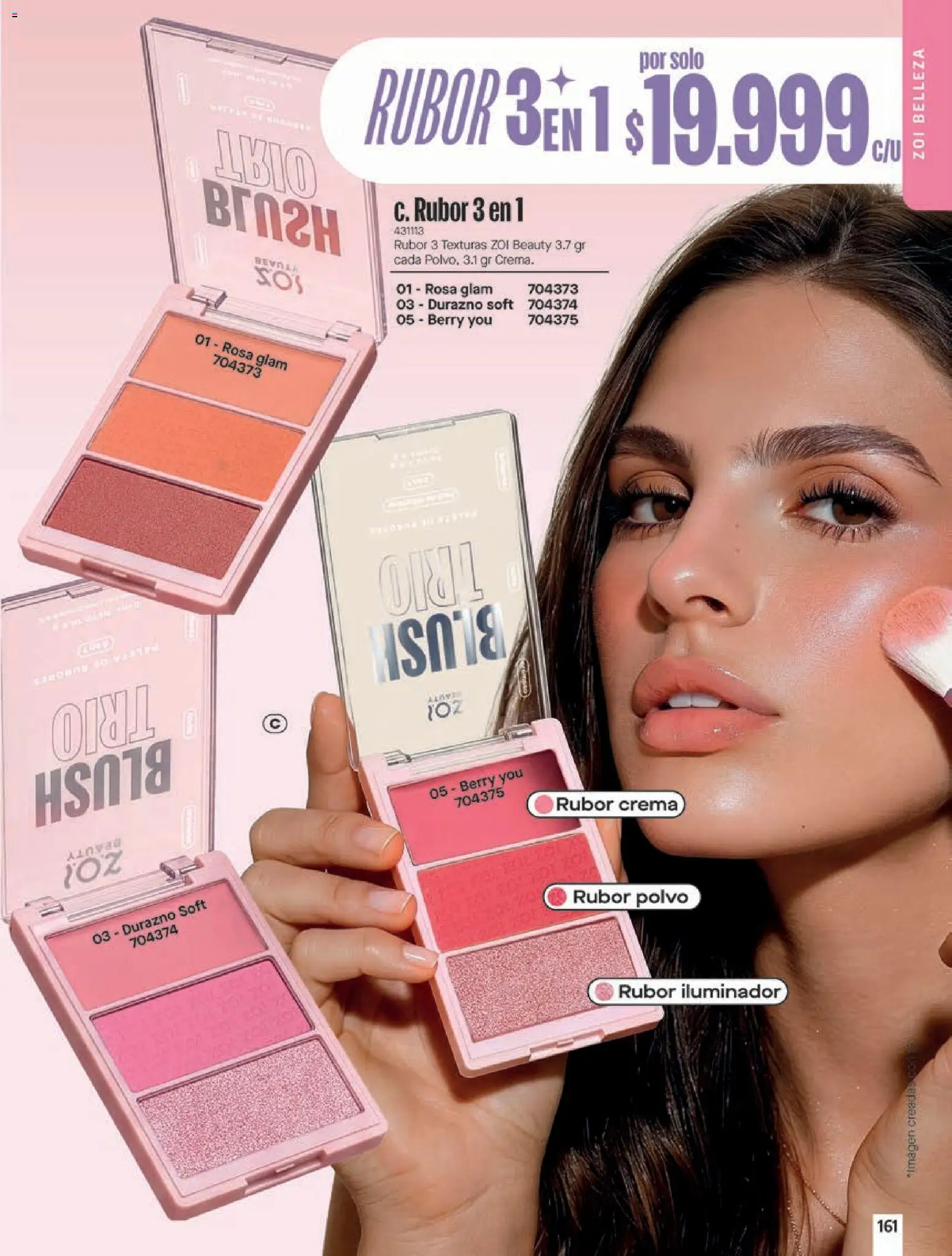 Pacifika revista - valida desde el 18/10/2026 | Página: 161 | Productos: Crema, Iluminador, Rubor, Polvo