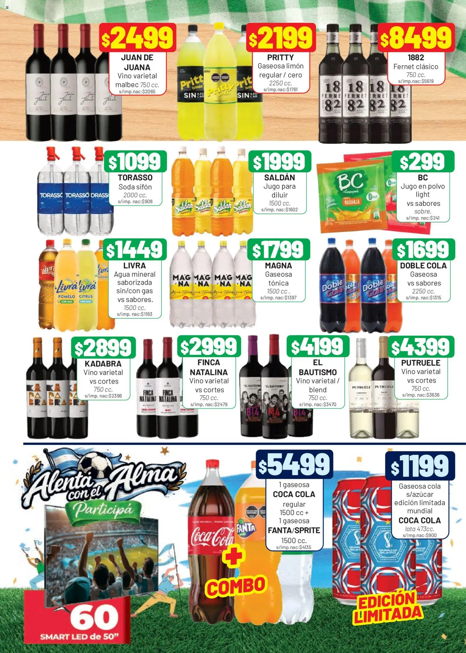 Almacor catálogo │ válido desde el 28.05.2026 | Página: 7 | Productos: Polvo, Fernet, Agua, Vino