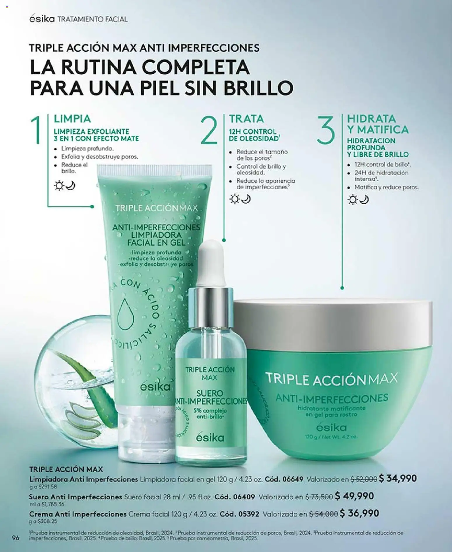 Ésika revista - valida desde el 17/07/2026 | Página: 96 | Productos: Crema, Brillo