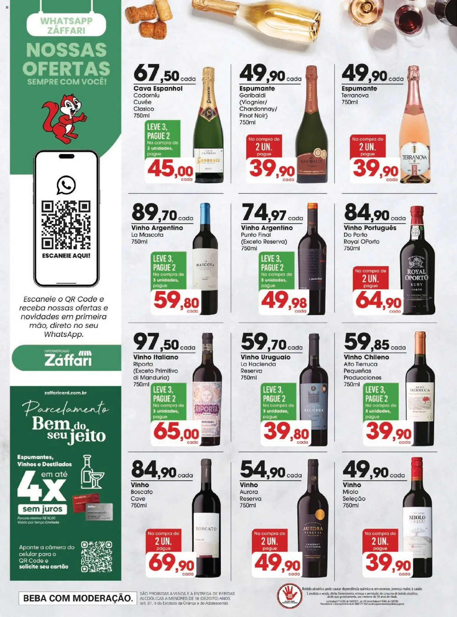 Zaffari Folheto - válido de 12.05.2026 | Página: 12 | Produtos: Espumante, Vinho, Bebida, Câmera