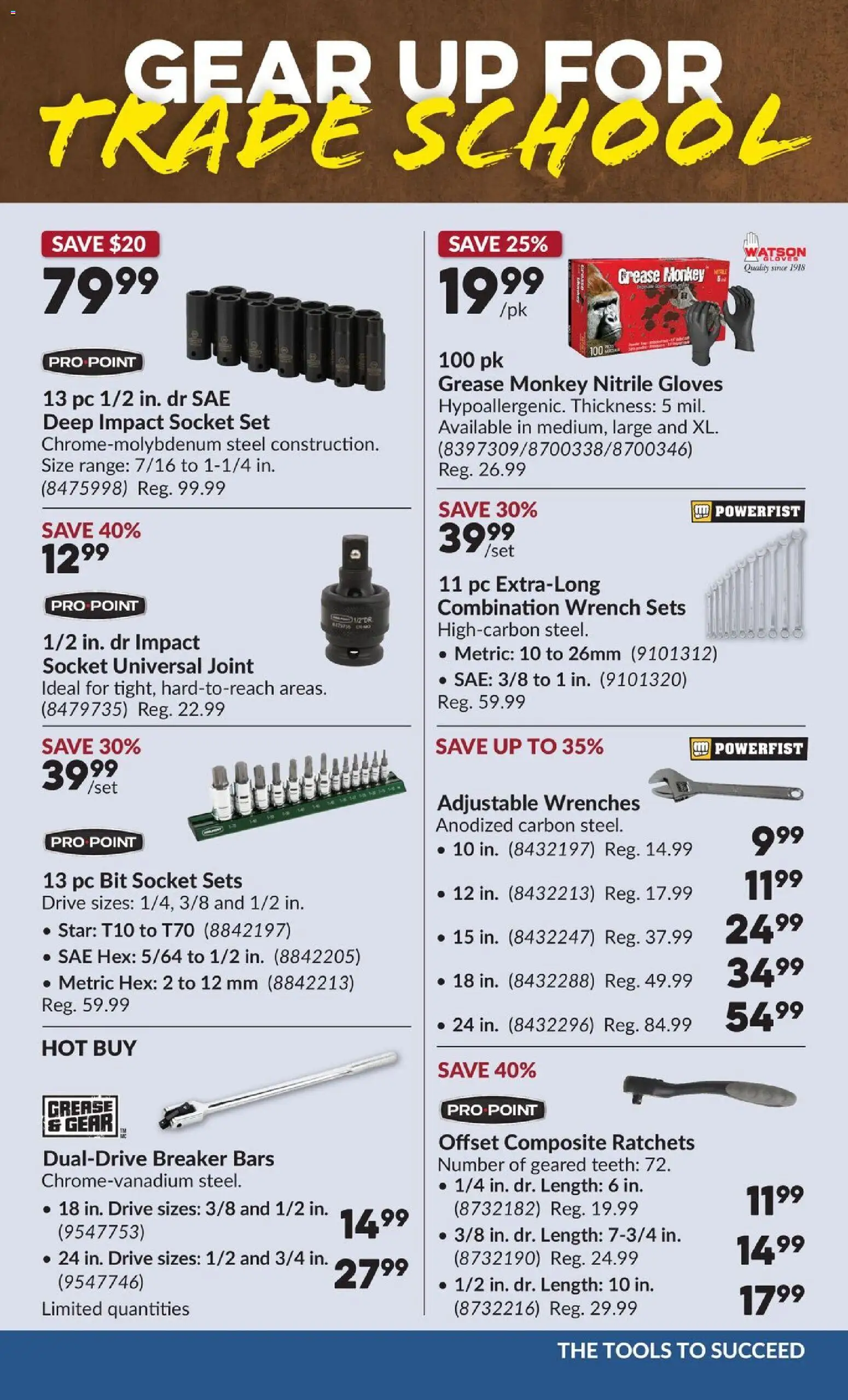 Princess Auto flyer valid from Aug 11, 2026 | Page: 11 | Products: Gloves, PC, Socket