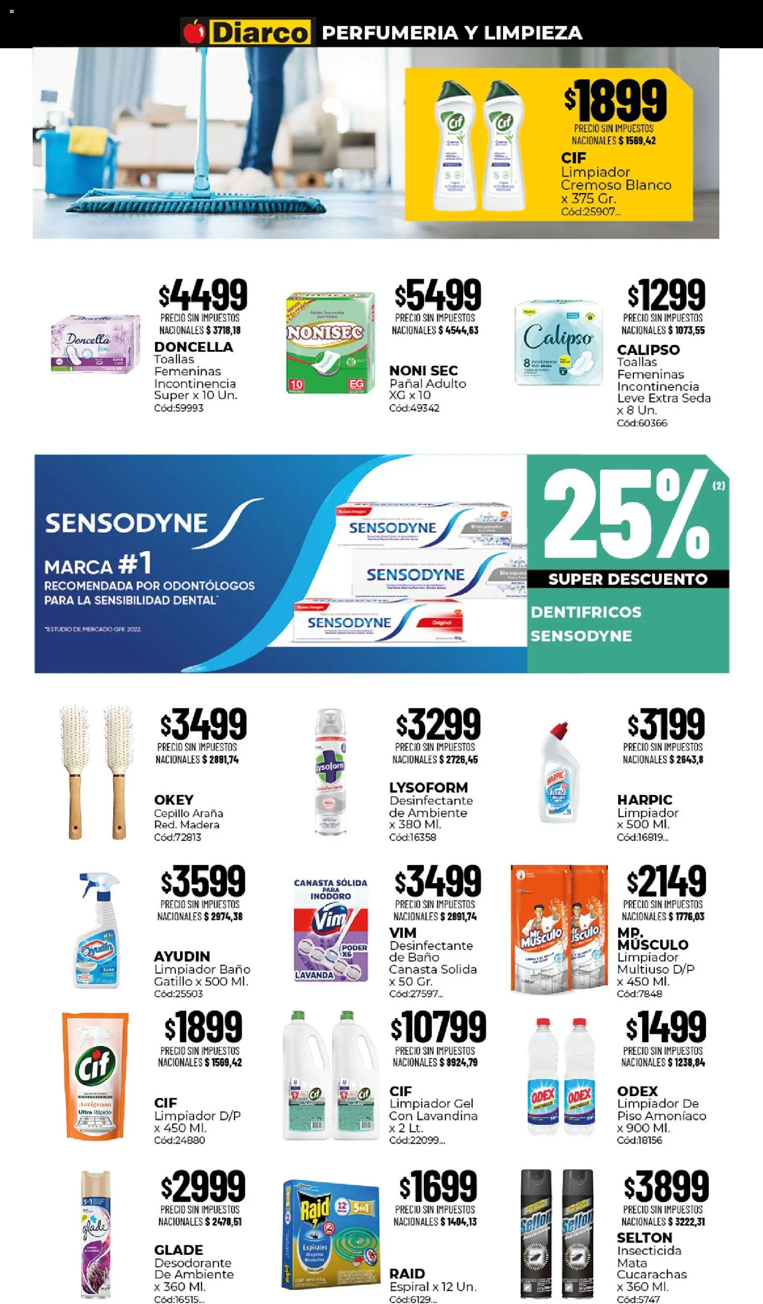 Diarco - Ofertas Santiago Del Estero │ válido desde el 24/08/2026 | Página: 15 | Productos: Antigrasa, Insecticida, Toallas, Baño