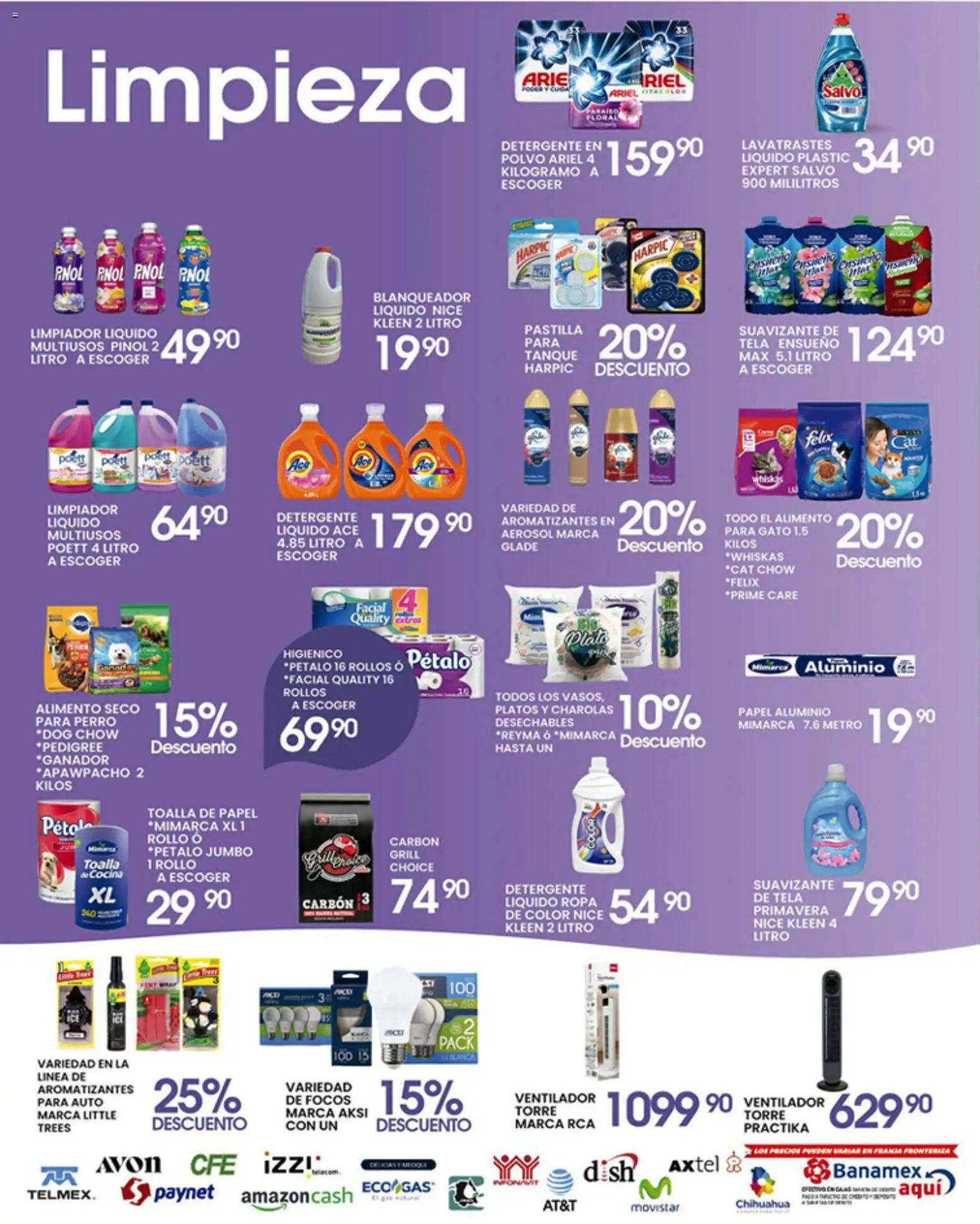 Nuevas ofertas de Alsuper válidas en toda la República Mexicana desde el 17.04.2026. ¡Encuentra las mejores ofertas en Alsuper folleto! | Página: 5 | Productos: Suavizante, Limpiador, Lavavajillas, Riel