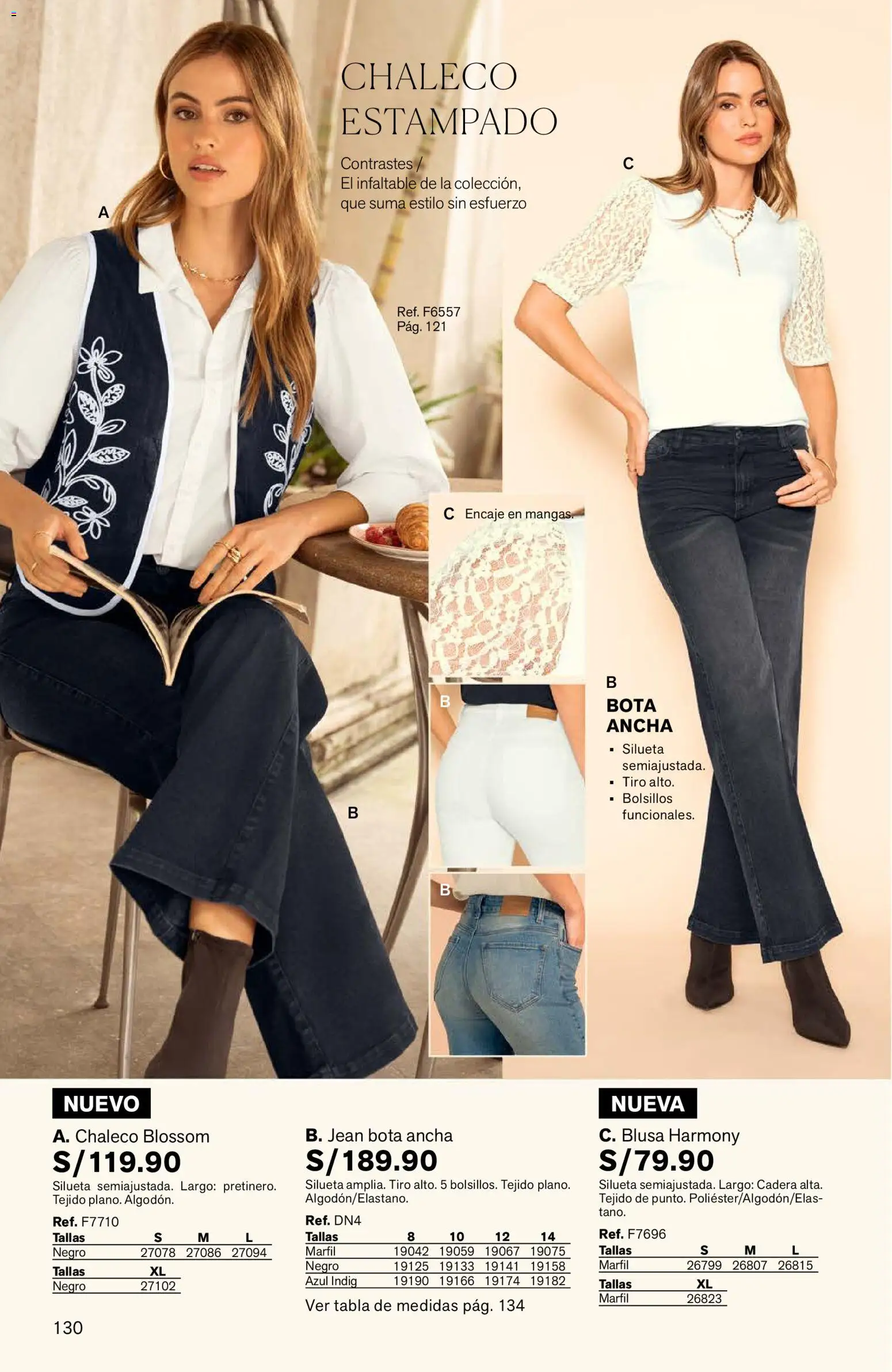 Catálogo Leonisa válido desde 24/08/2026 | Página: 130 | Productos: Blusa, Chaleco, Bolsillos