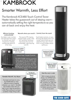 Preview of The Good Guys Kambrook - valid from 10.06.2026 | Page: 5 | Products: Couch, Remote control, Timer, Fan