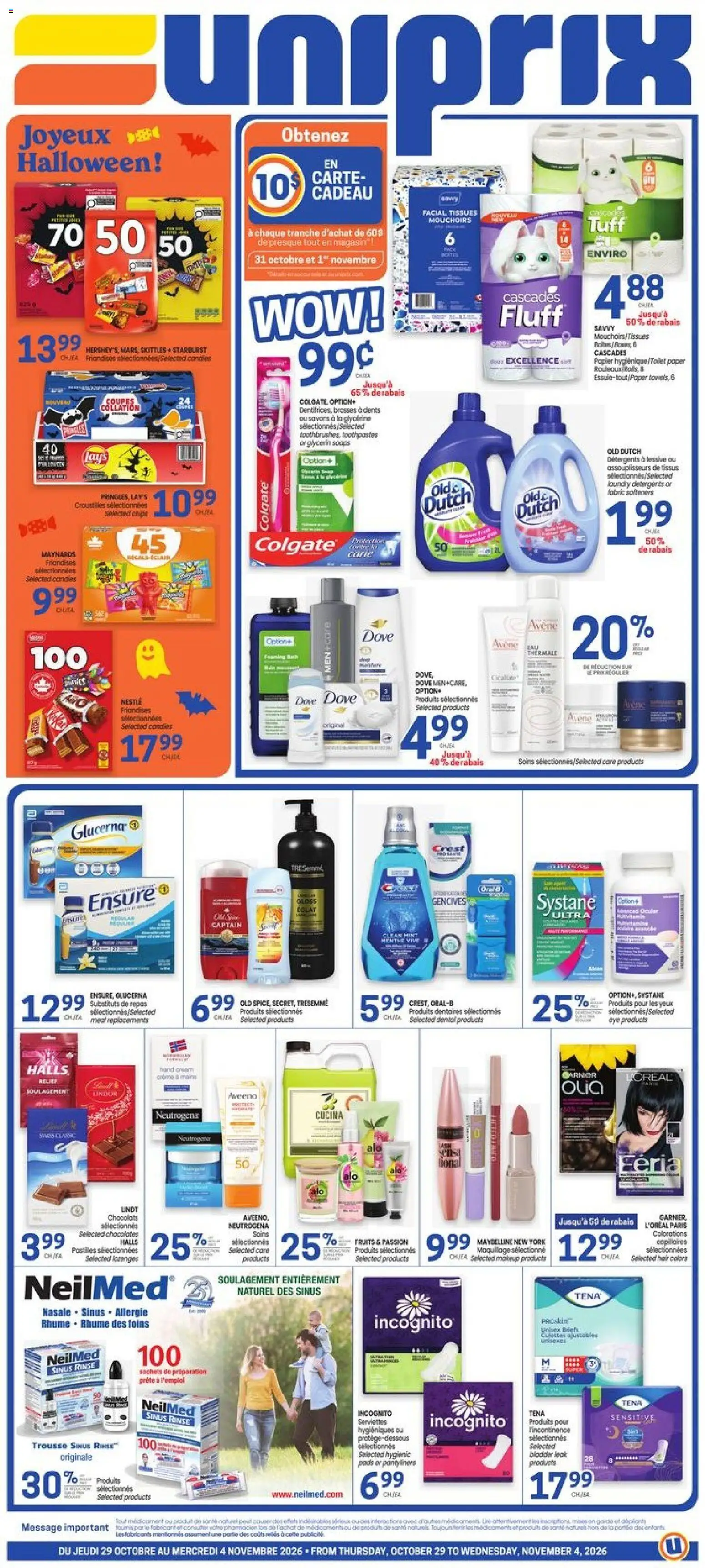 Uniprix flyer valid from Oct 29, 2026 | Page: 1
