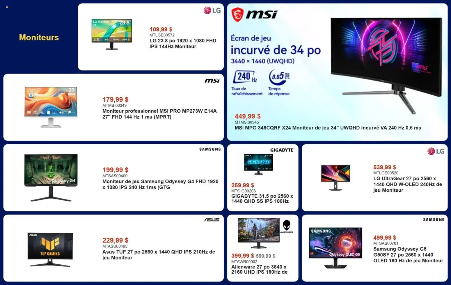 Canada Computers flyer valid from Aug 7, 2026 | Page: 5 | Products: Monitor