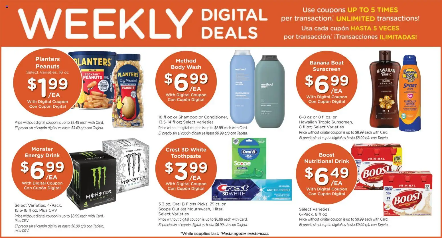 Ralphs Weekly Ad - valid from 17.06.2026 | Page: 3 | Products: Shampoo, Sunscreen, Toothpaste, Body Wash